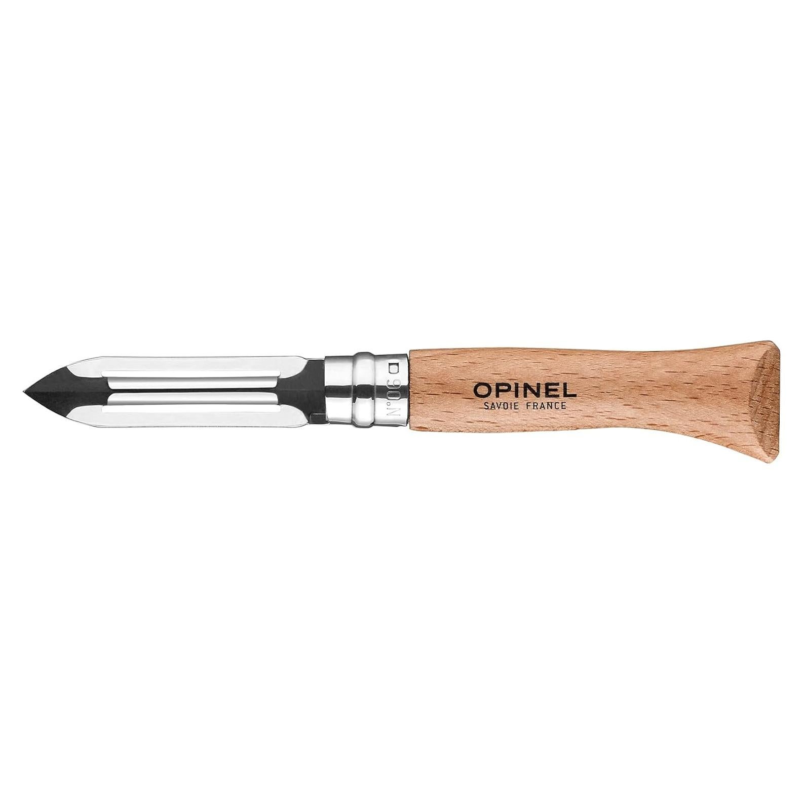 Pelador Plegable Opinel No.6 - Cuchillo de Cocina para Camping