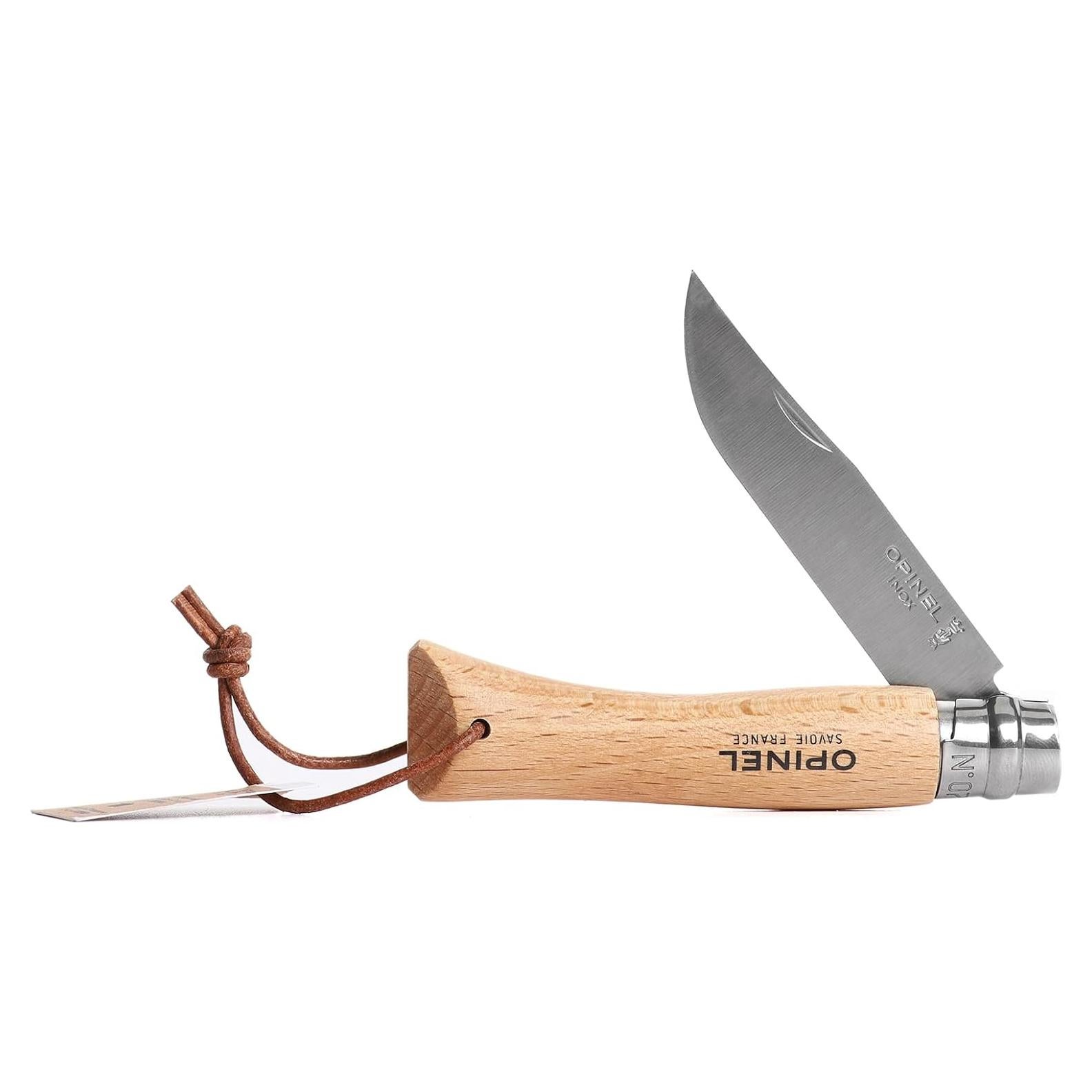 Cuchillo Plegable Opinel No. 7 Acero Inoxidable Madera Haya