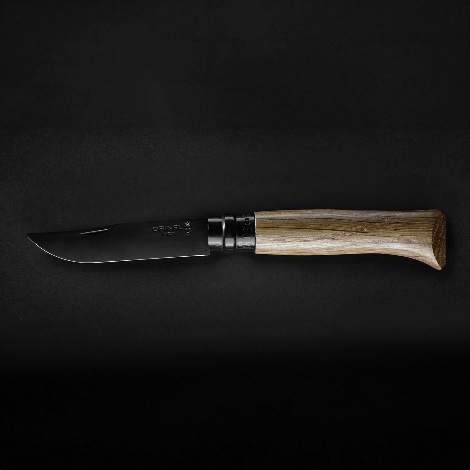 Cuchillo Plegable Opinel No 08 Estudio Negro 8.5 cm Acero Inoxidable