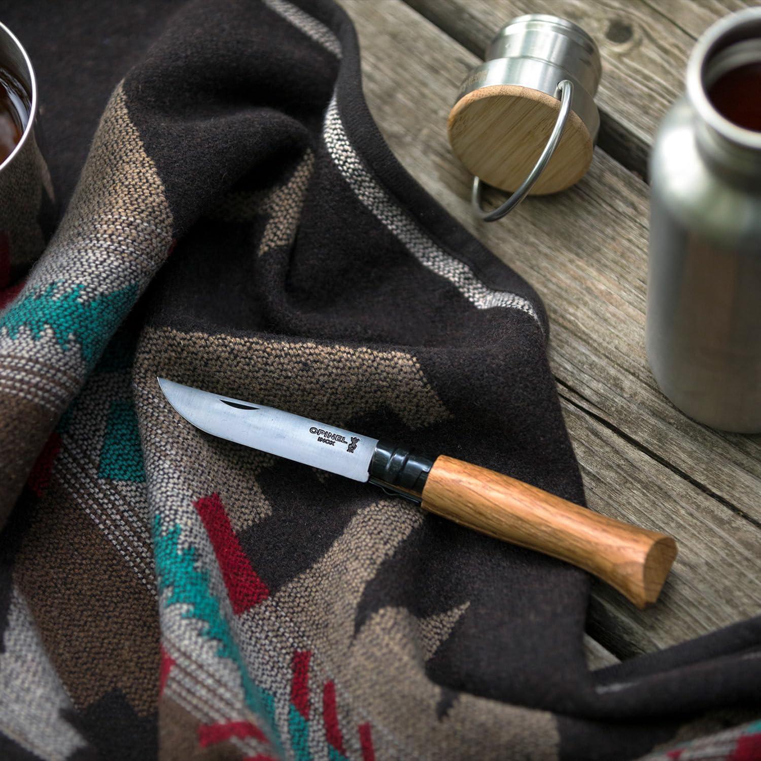 Cuchillo Plegable Opinel No 08 Estudio Negro 8.5 cm Acero Inoxidable