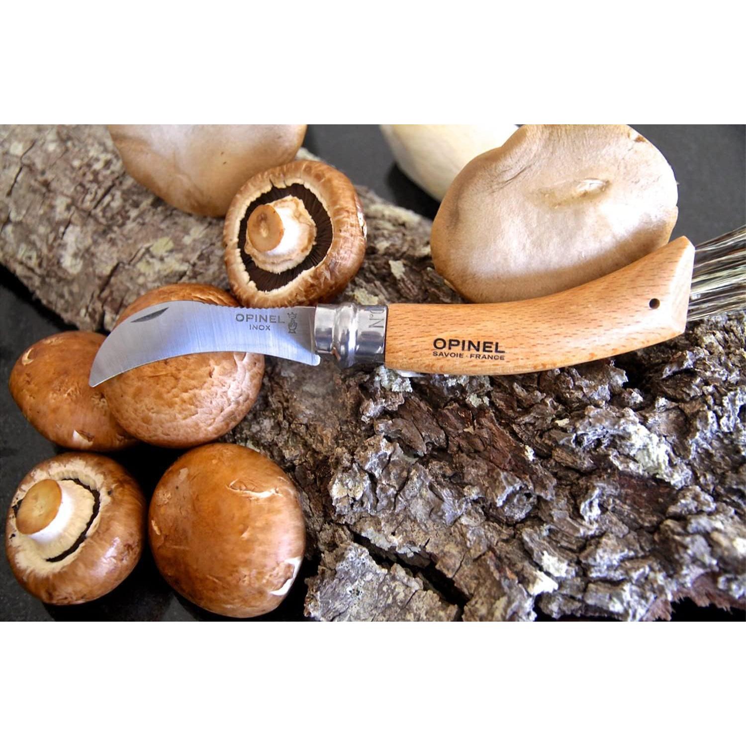 Cuchillo de Champiñones Opinel No. 8 - Hoja Curvada 8 cm