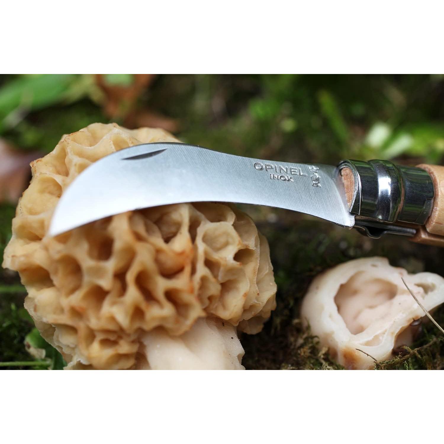 Cuchillo de Champiñones Opinel No. 8 - Hoja Curvada 8 cm