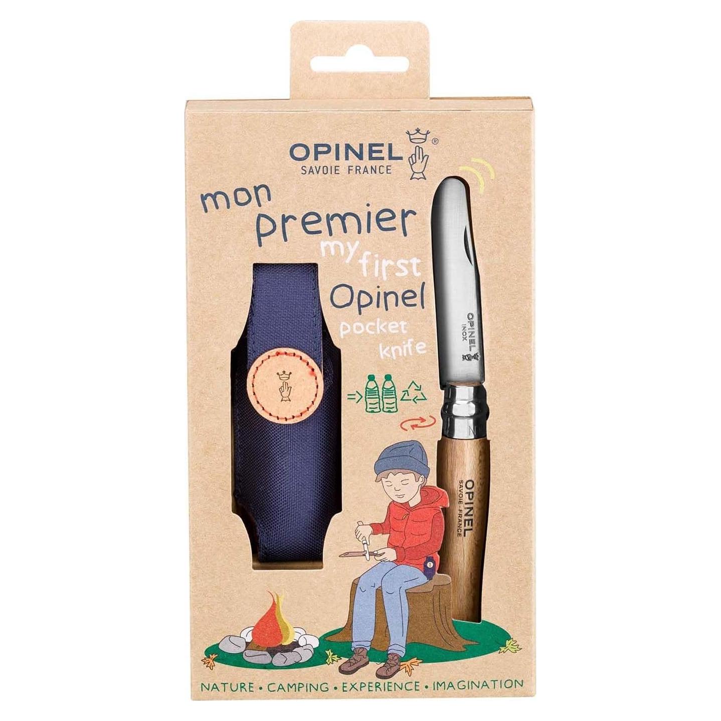 Cuchillo Plegable Infantil Opinel No.7 con Funda de Seguridad
