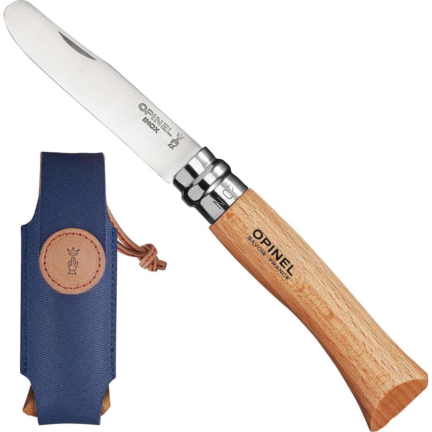 Cuchillo Plegable Infantil Opinel No.7 con Funda de Seguridad