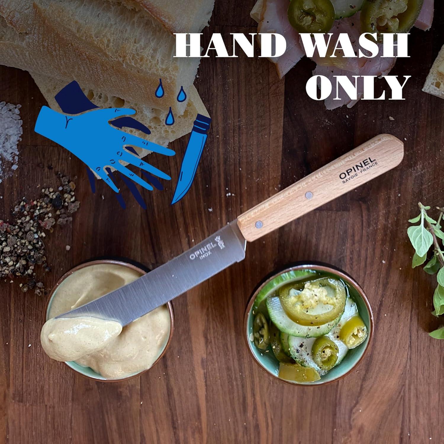 Cuchillo de Desayuno Opinel 21 cm Acero Inoxidable Natural