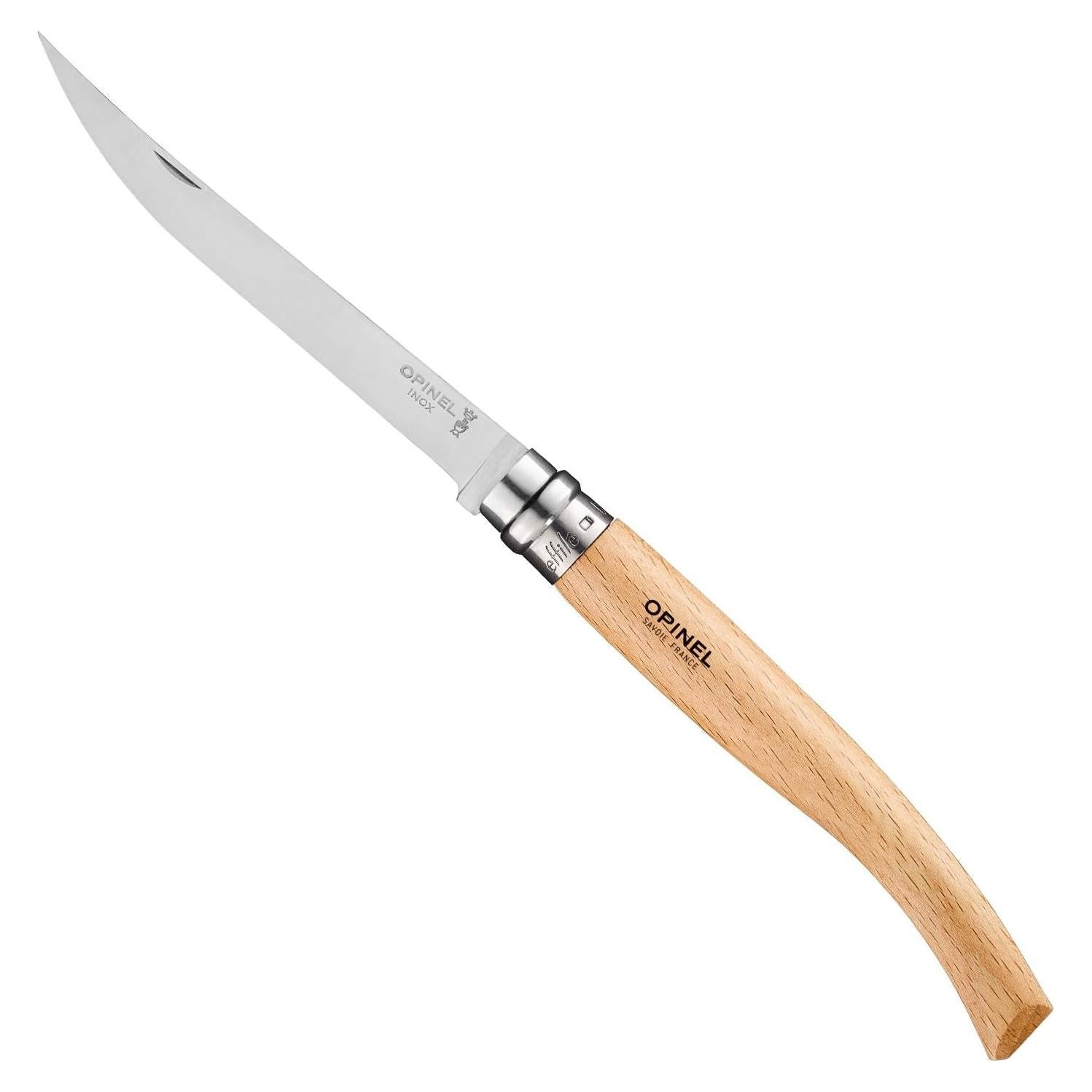 Cuchillo de Filete Plegable Opinel Effilé No. 12 Madera de Haya