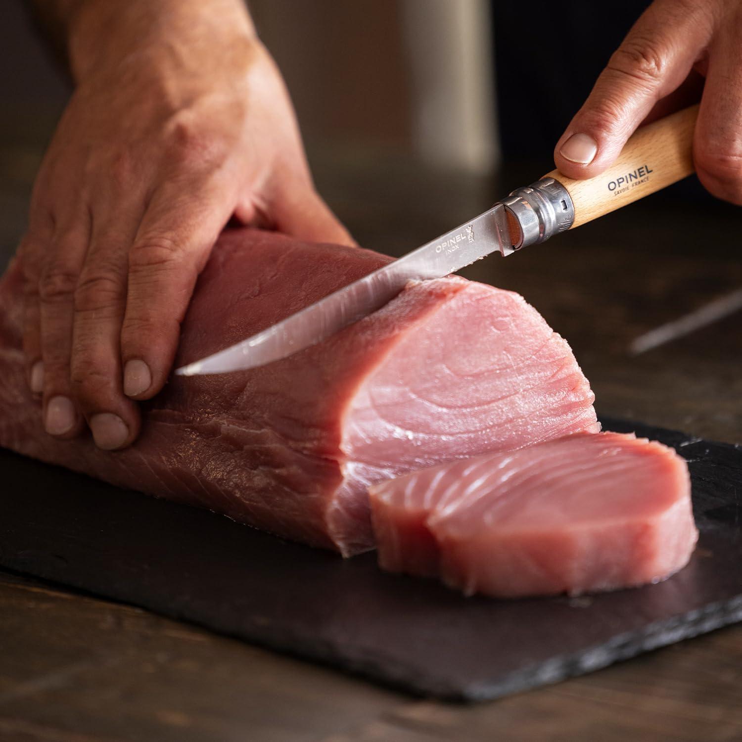 Cuchillo de Filete Plegable Opinel Effilé No. 12 Madera de Haya