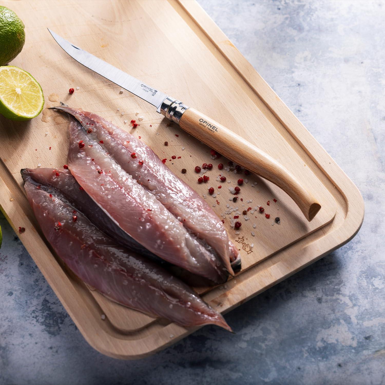 Cuchillo de Filete Plegable Opinel Effilé No. 12 Madera de Haya