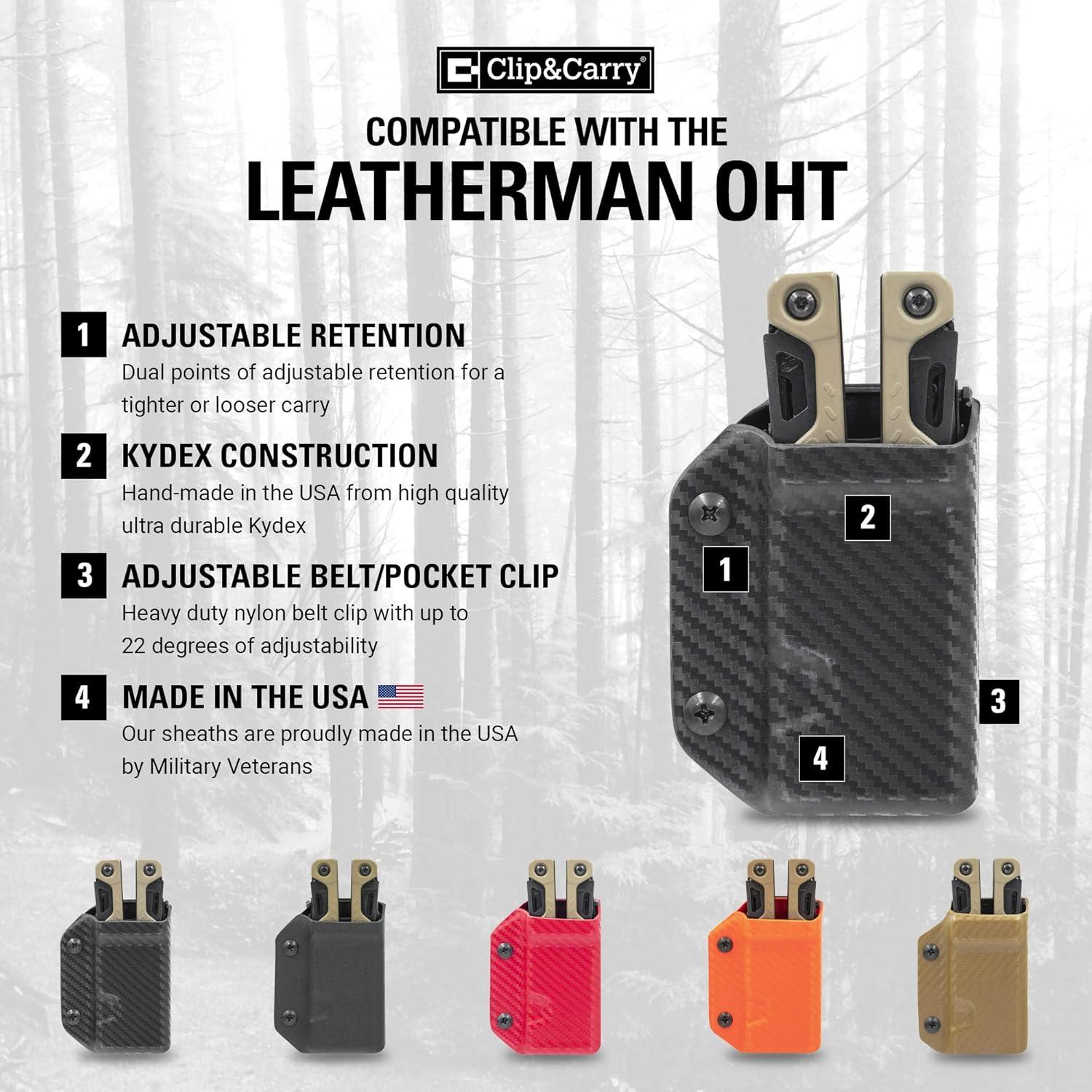 Funda Kydex Clip & Carry para Leatherman OHT - Hecho en EE. UU.