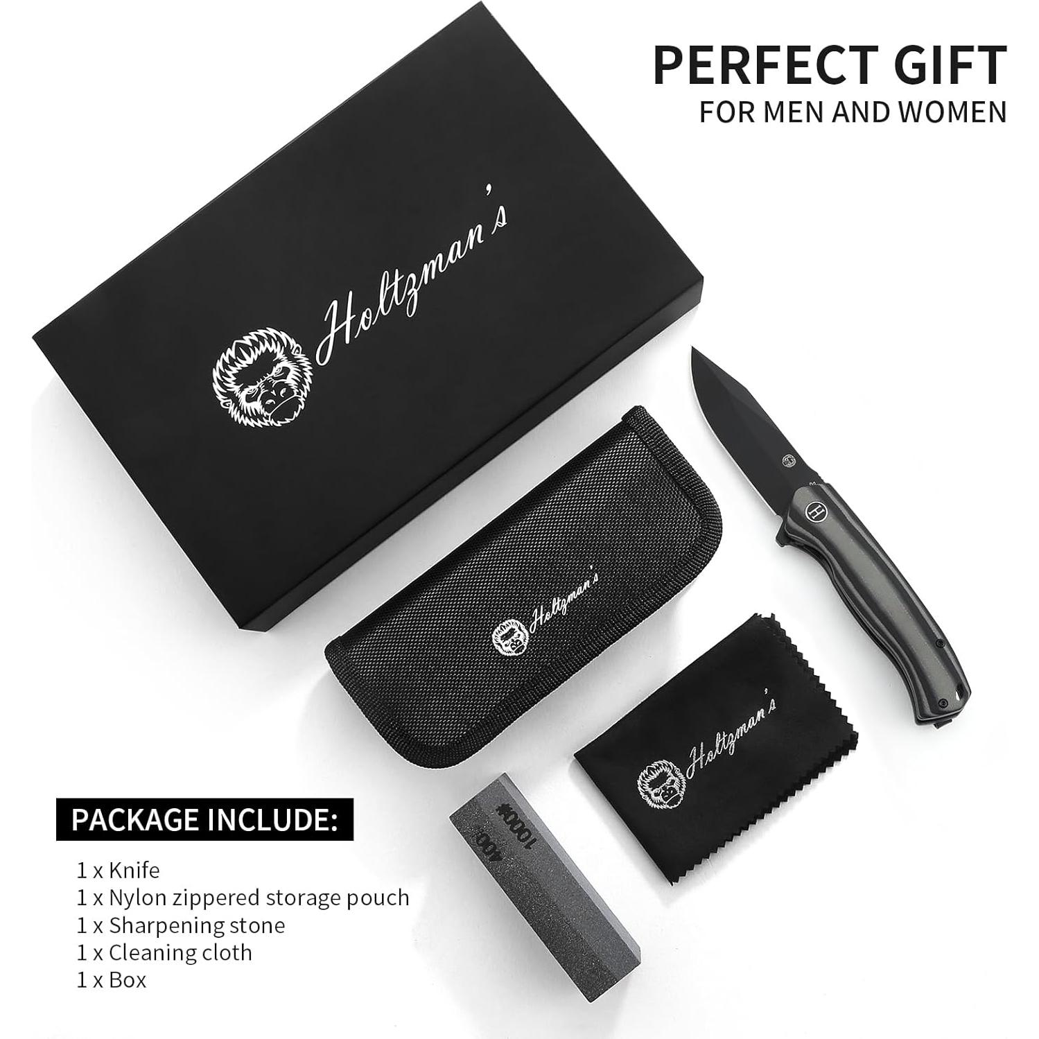 Cuchillo Plegable Holtzman's Gorilla Acero D2 Mango G10 19.4cm