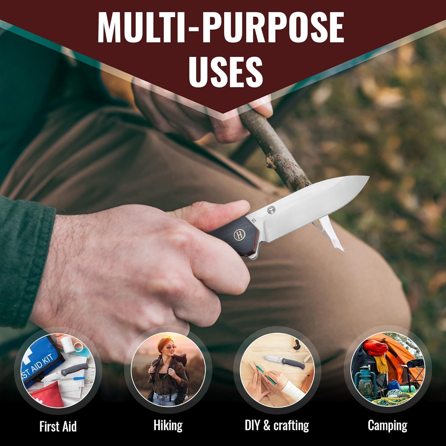 Cuchillo Plegable de Supervivencia Holtzman's Gorilla 22.19cm