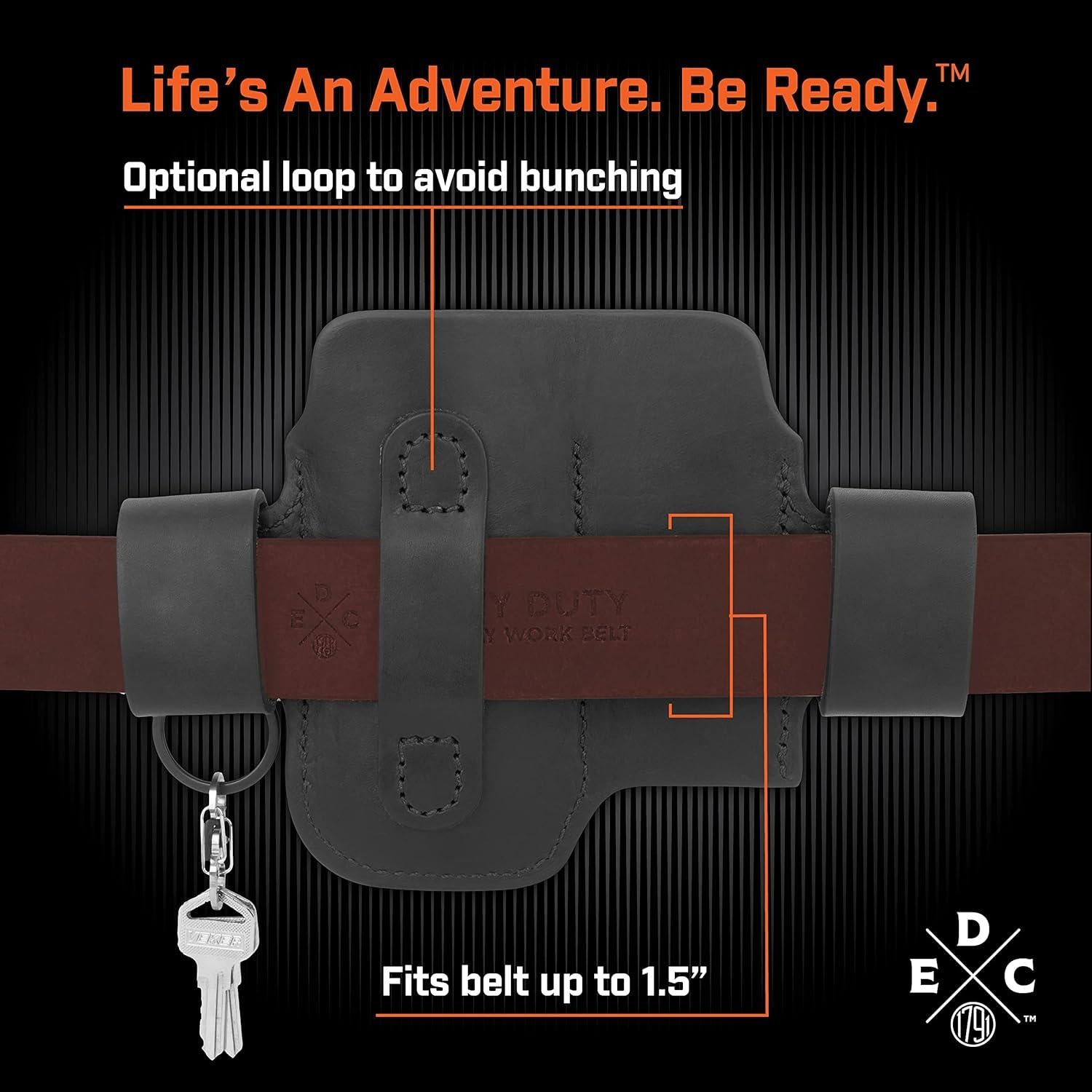 Funda de Cuero EDC 1791 para Multiherramienta y Linterna