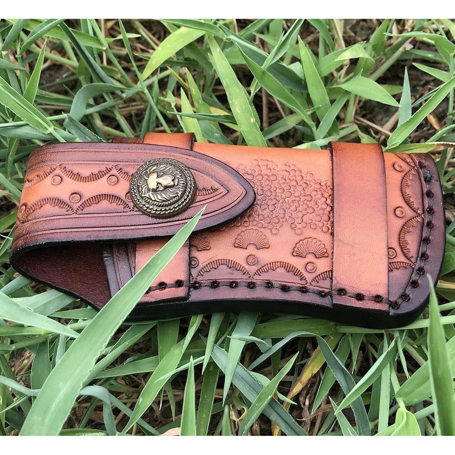 Funda de Cuchillo de Cuero COHOMELARS 10.8 cm Marrón EDC