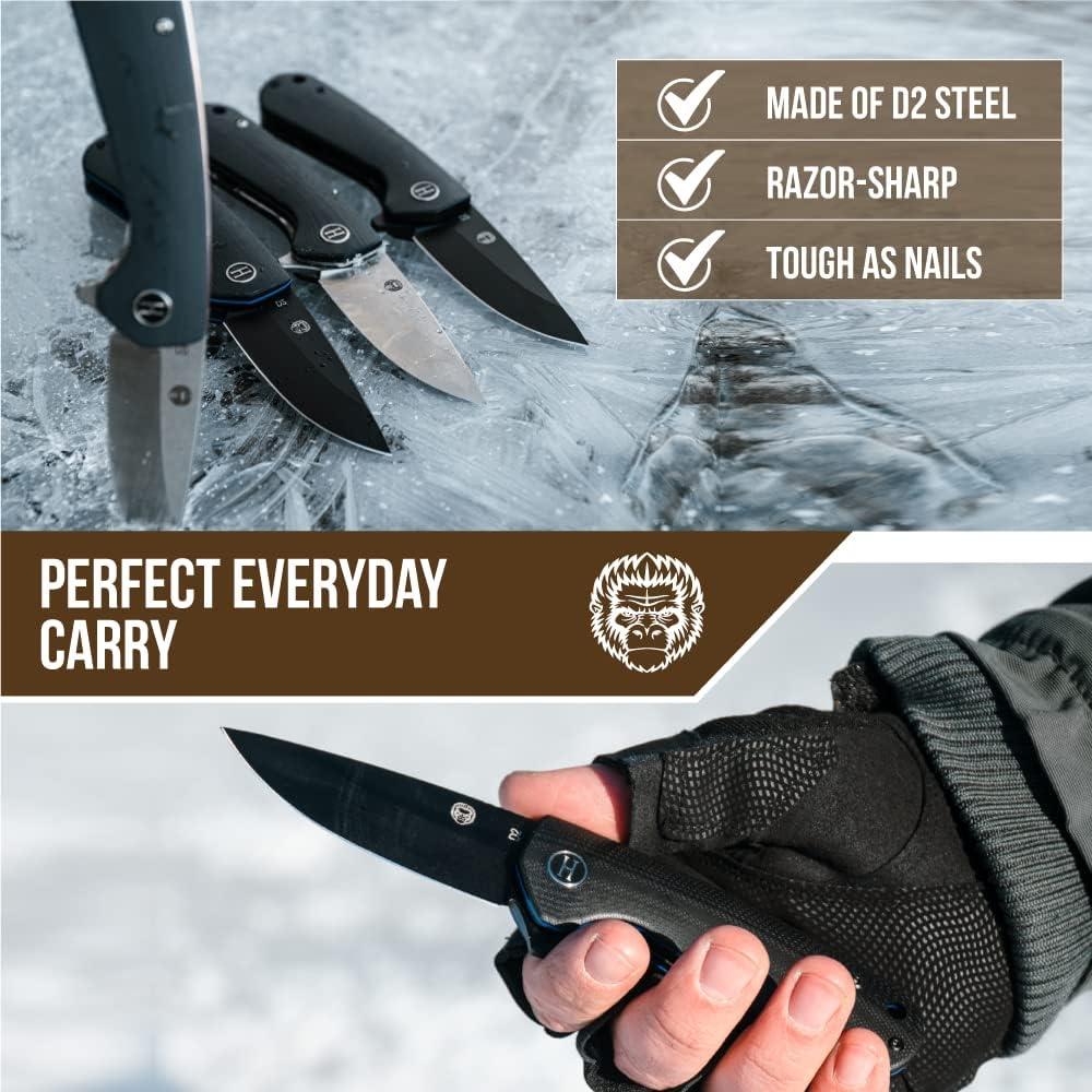 Cuchillo Plegable de Supervivencia Holtzman La Salvaje 16.36cm