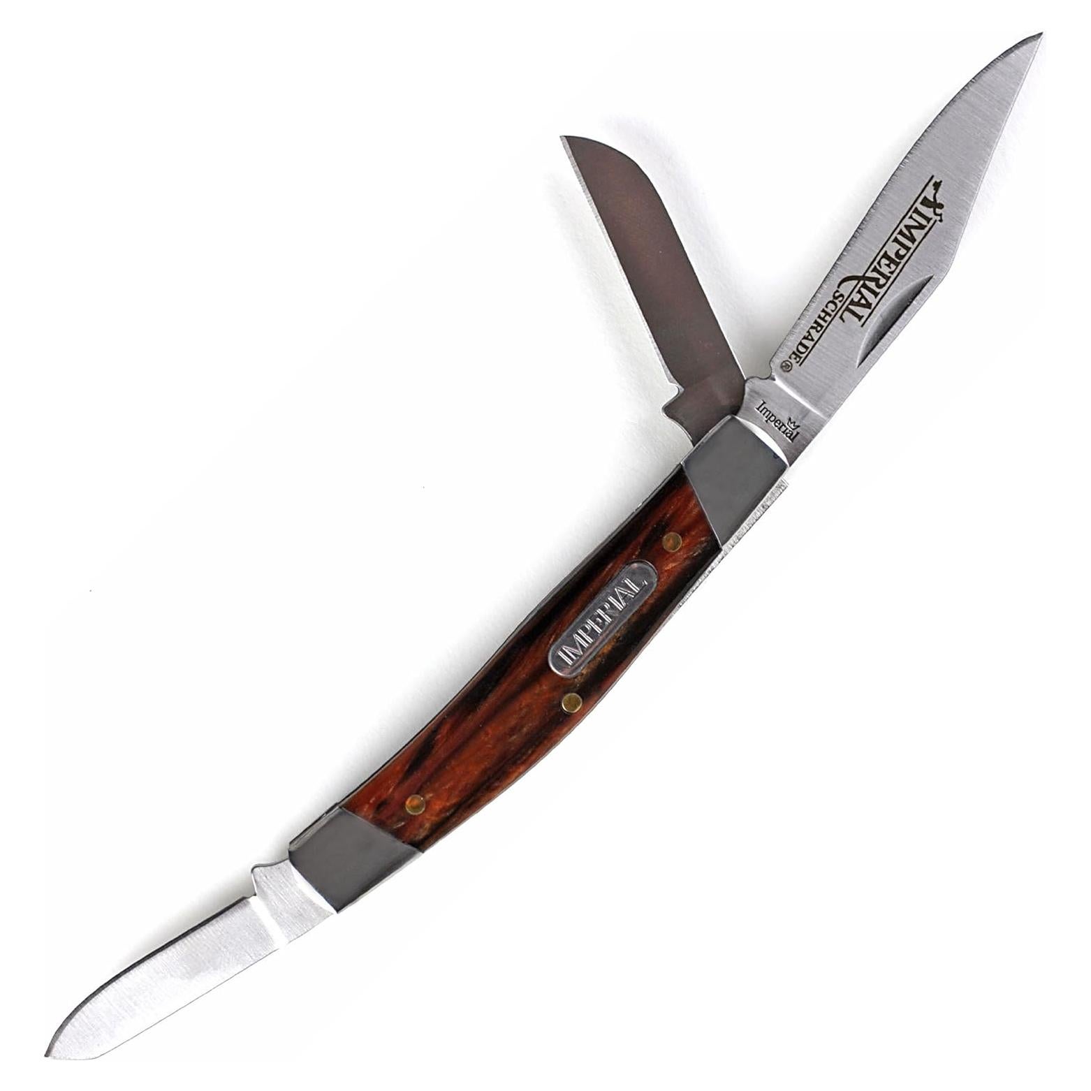 Cuchillo de bolsillo plegable Imperial Schrade IMP15S 3 hojas acero