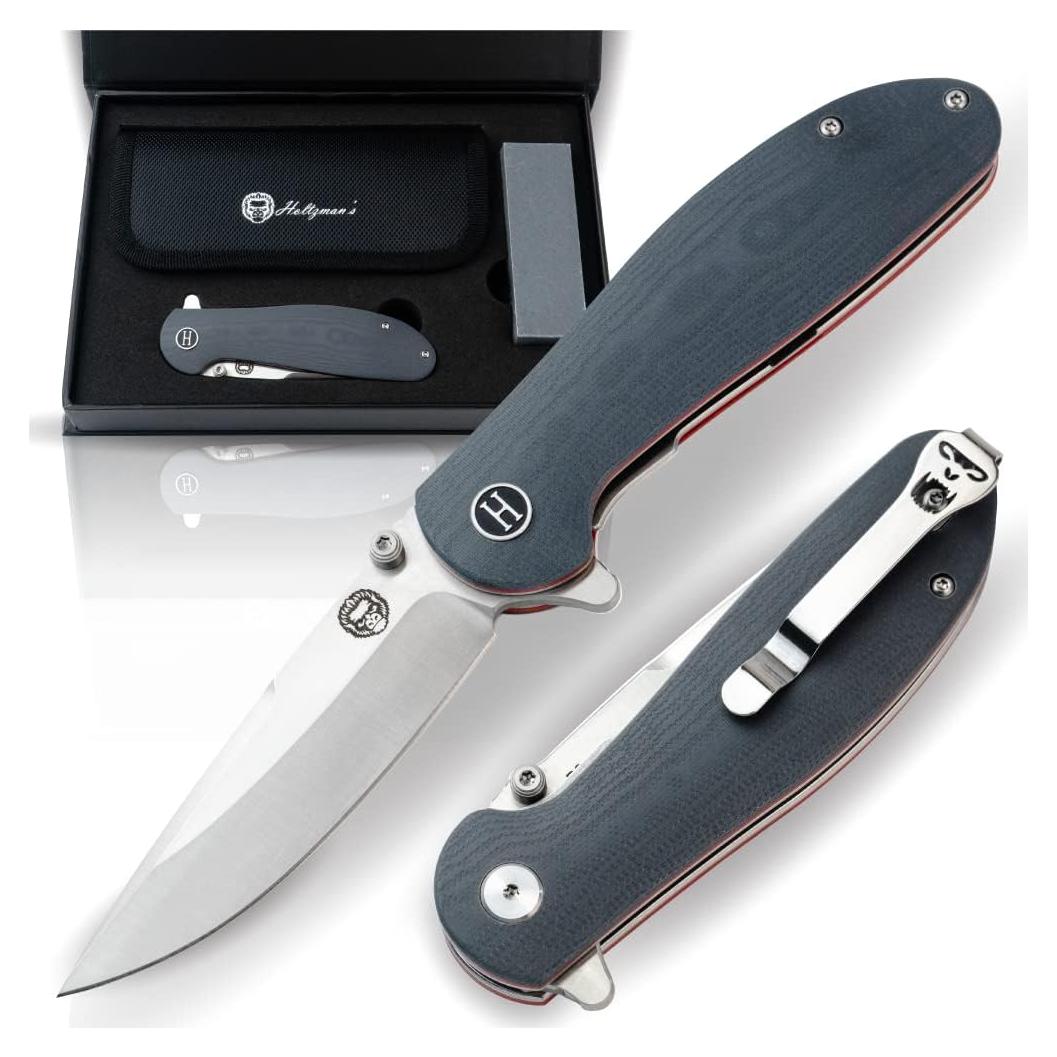 Cuchillo Plegable Holtzman H4-AZIS-CAI5 Acero D2 Mango G10