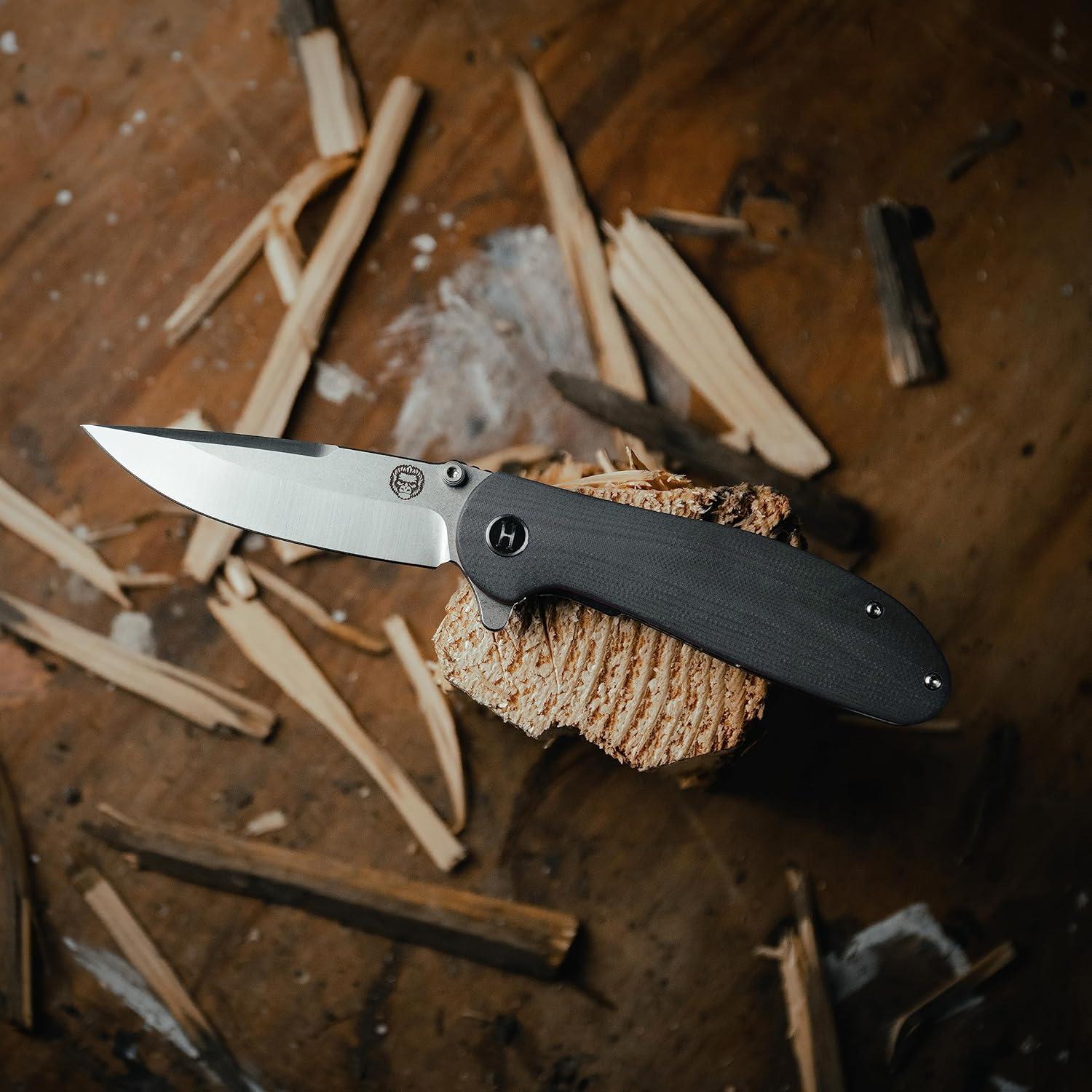 Cuchillo Plegable Holtzman H4-AZIS-CAI5 Acero D2 Mango G10