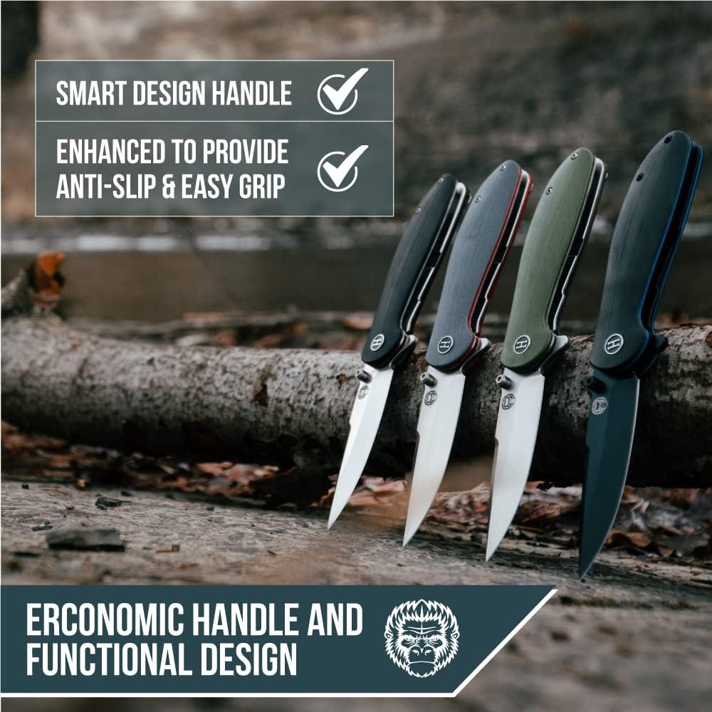 Cuchillo Plegable Holtzman H4-AZIS-CAI5 Acero D2 Mango G10