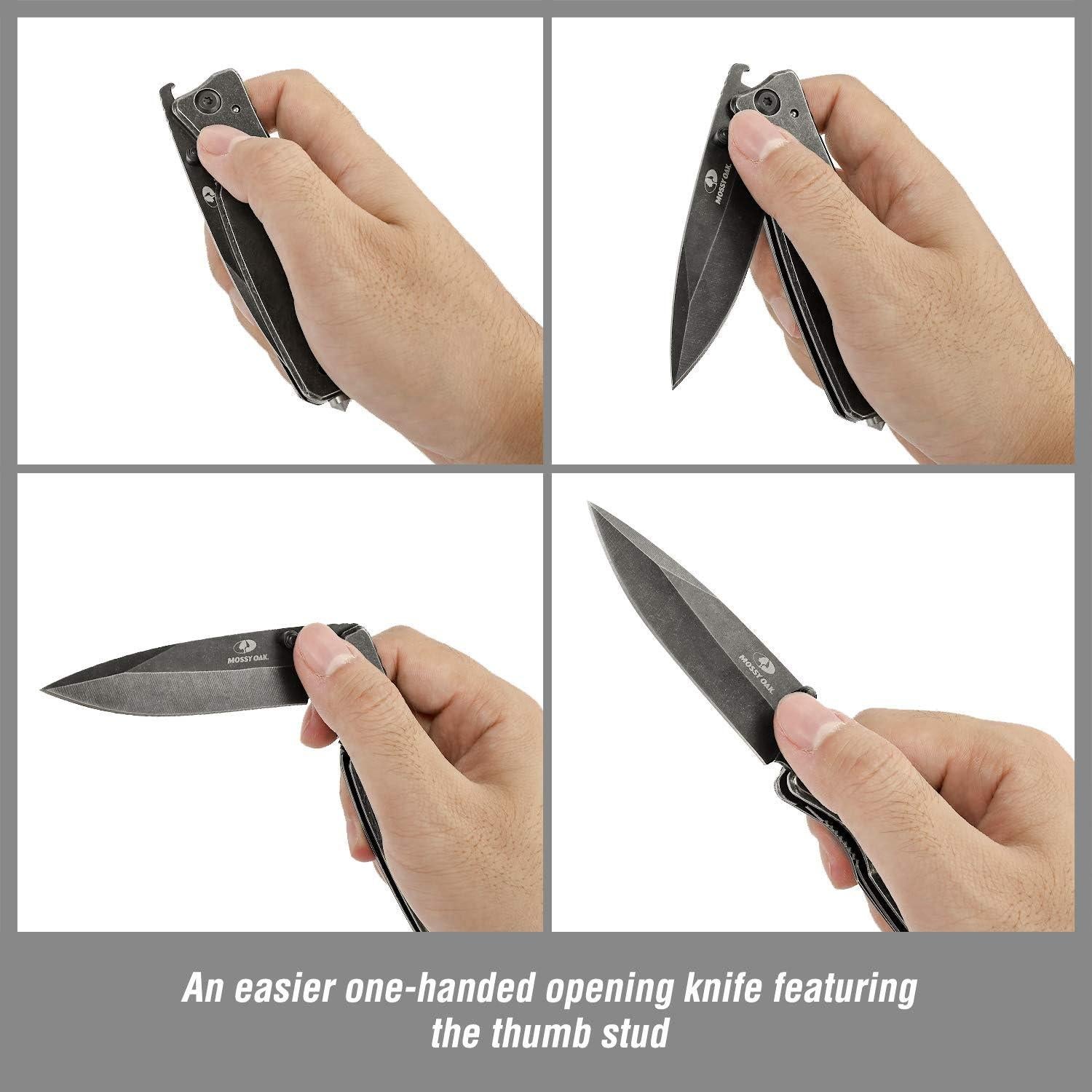 Cuchillo Plegable Mossy Oak MO18019A Acero Inoxidable 17.78 cm