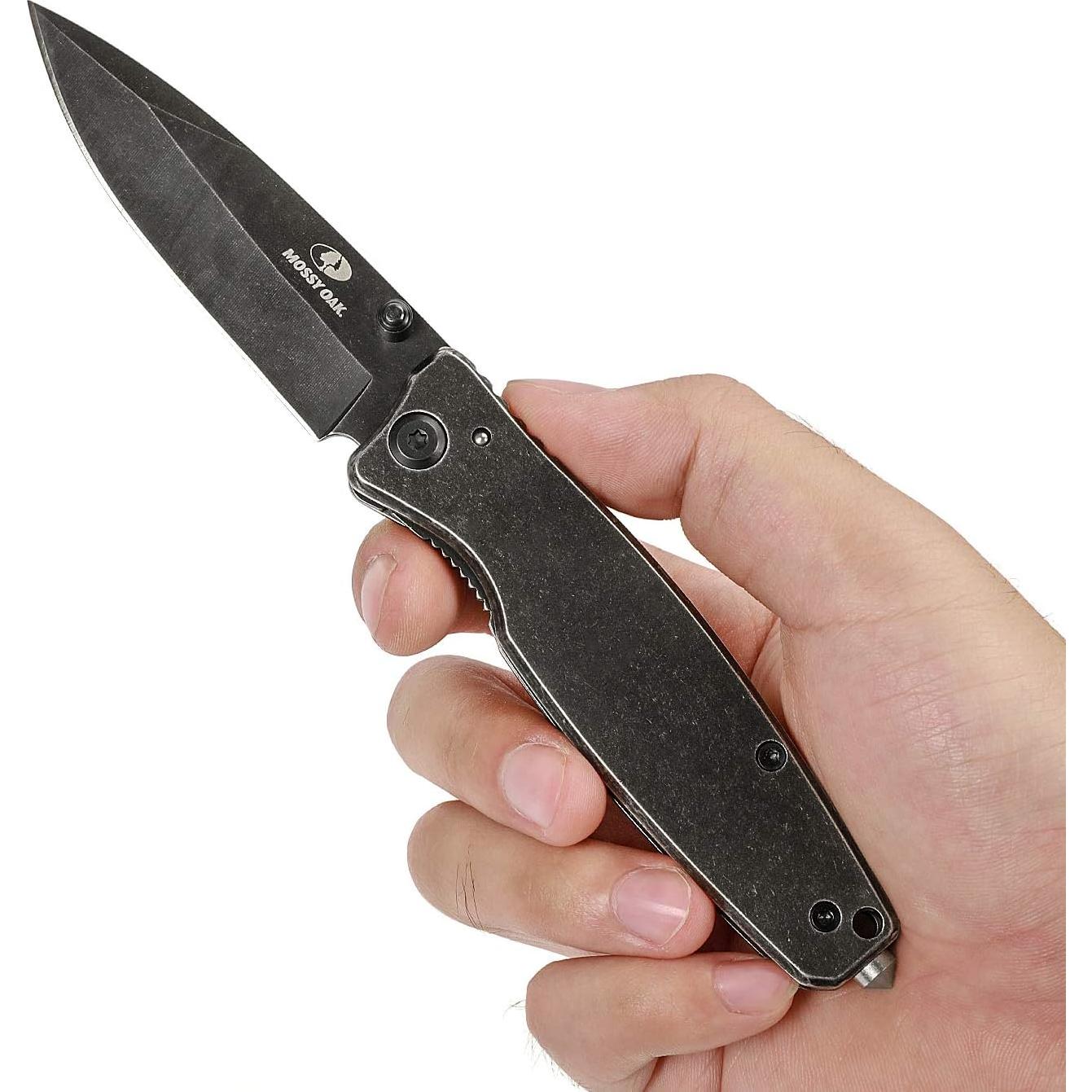 Cuchillo Plegable Mossy Oak MO18019A Acero Inoxidable 17.78 cm