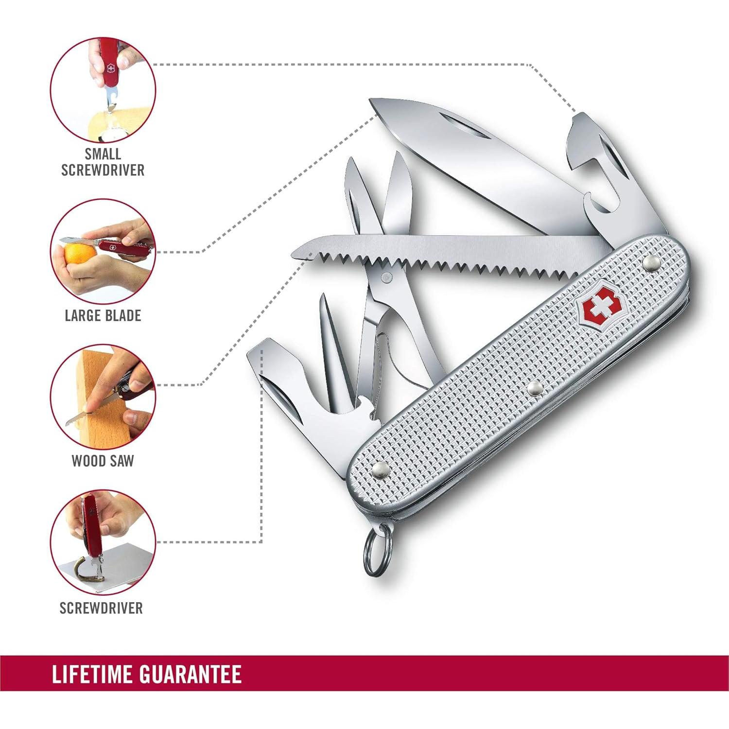 Cuchillo Suizo Victorinox Farmer X Alox 10 Funciones Acero Inoxidable