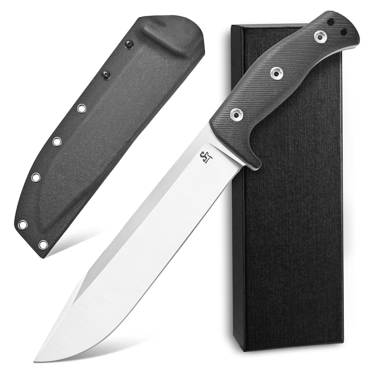 Cuchillo Fijo Sitivien ST12 Plus Acero Sleipner 34.1 cm Plata