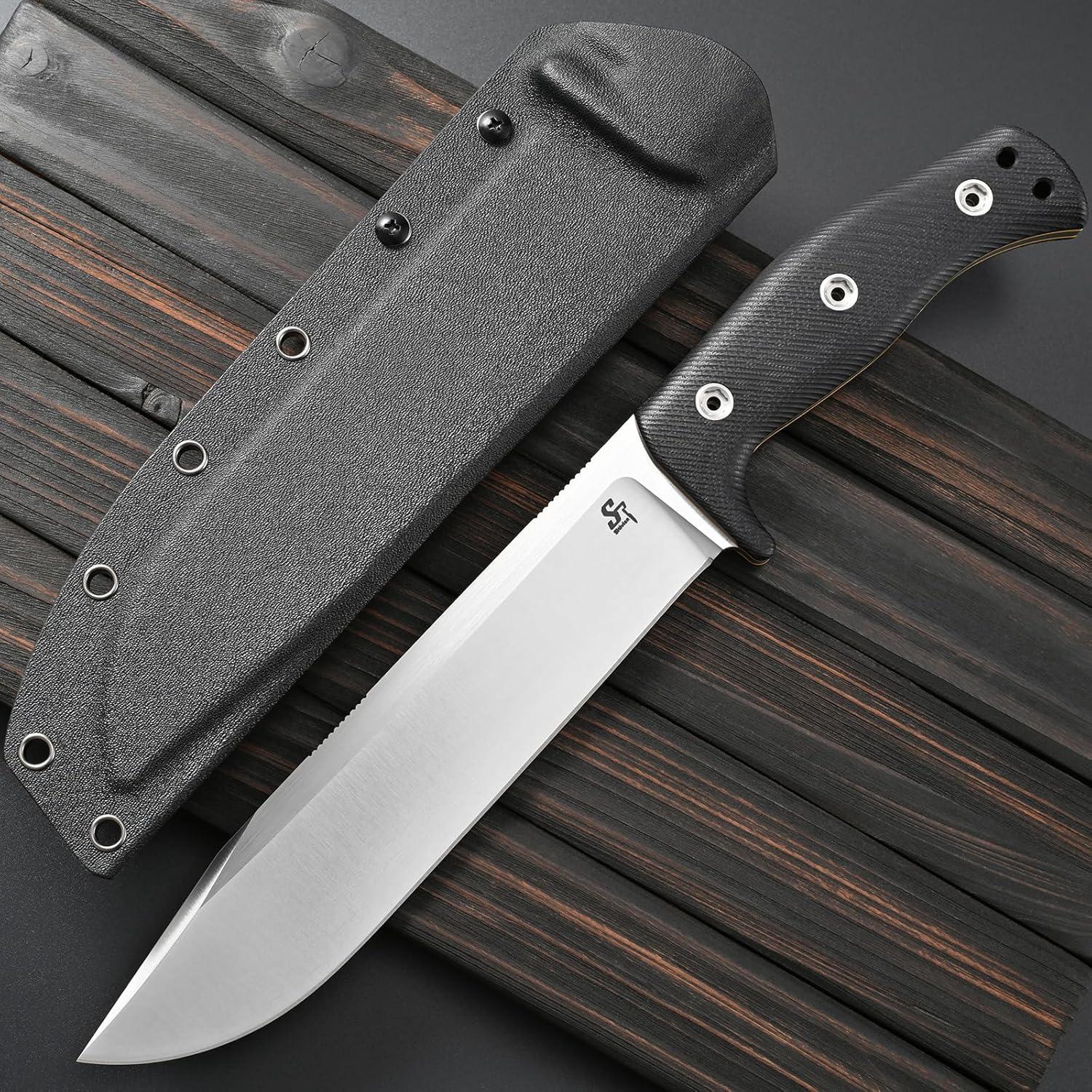 Cuchillo Fijo Sitivien ST12 Plus Acero Sleipner 34.1 cm Plata