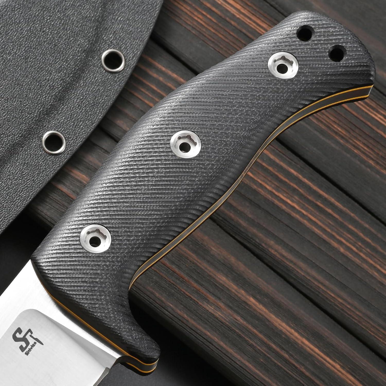 Cuchillo Fijo Sitivien ST12 Plus Acero Sleipner 34.1 cm Plata