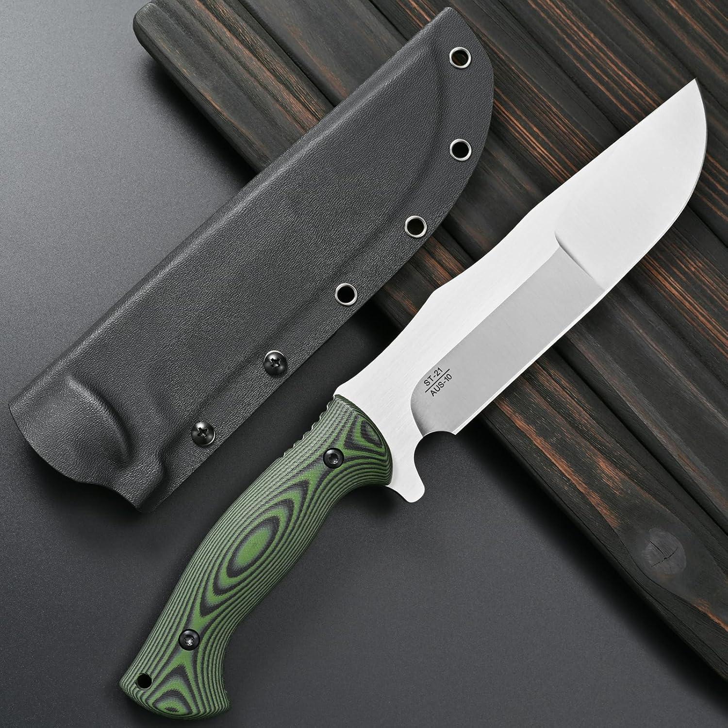 Cuchillo Fijo Sitivien ST21 Acero AUS-10 8mm Mango G10