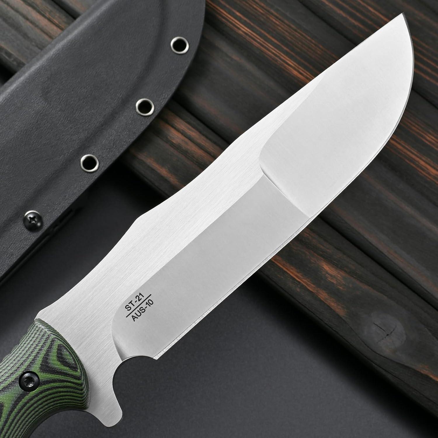 Cuchillo Fijo Sitivien ST21 Acero AUS-10 8mm Mango G10