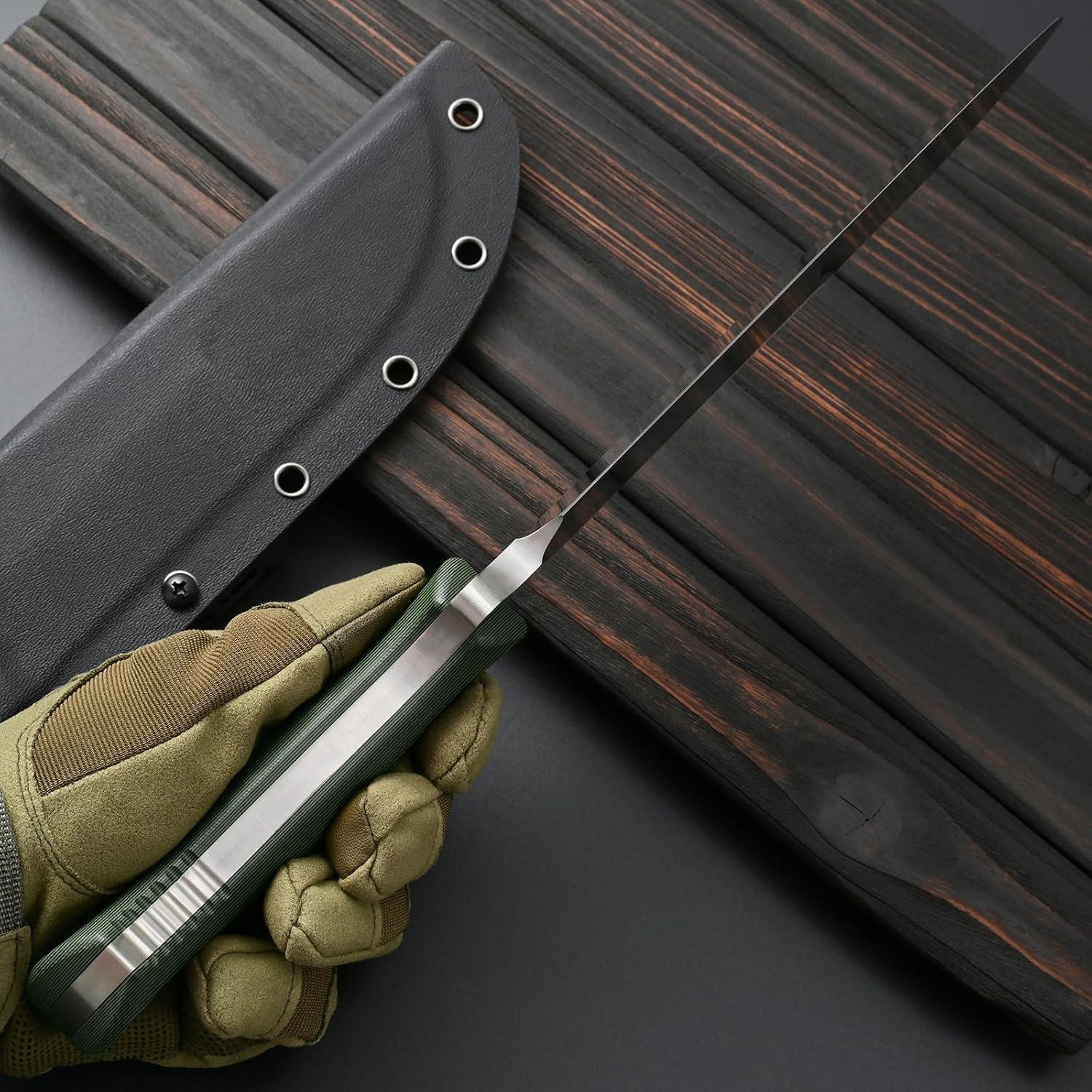 Cuchillo Fijo Sitivien ST21 Acero AUS-10 8mm Mango G10