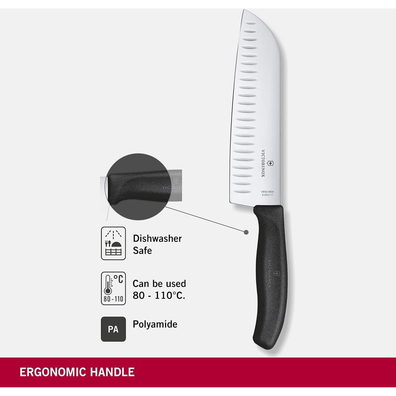 Cuchillo Santoku Victorinox Swiss Classic 17 cm Acanalado