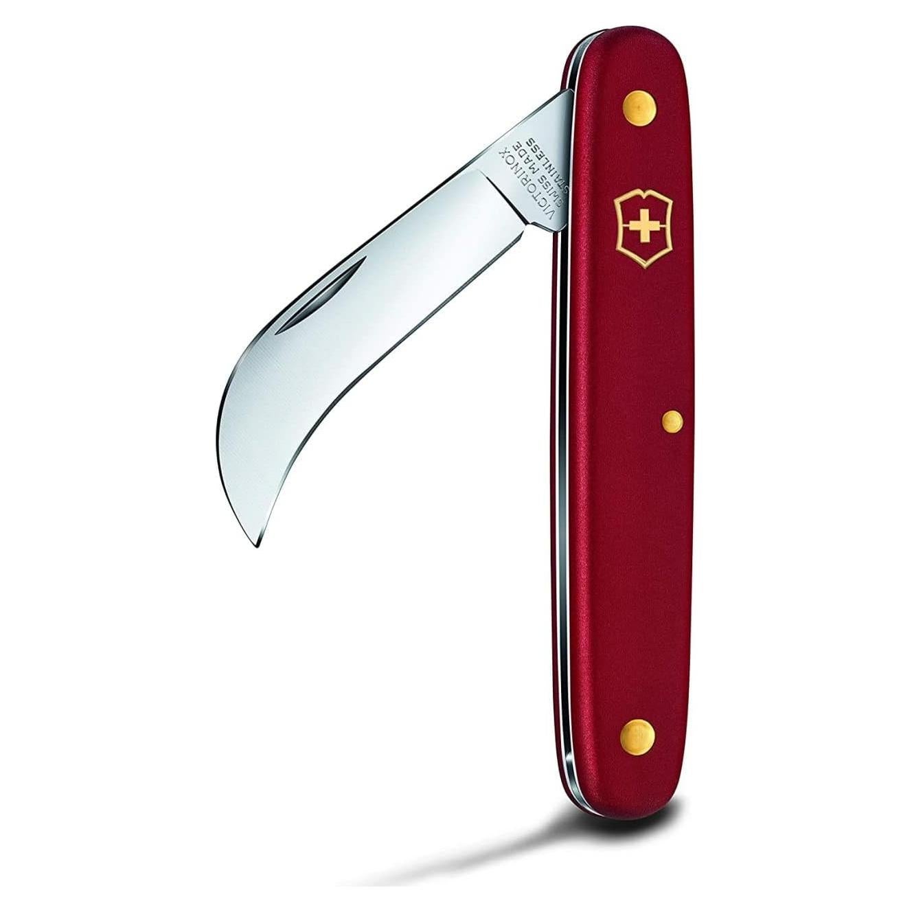 3.906 Pruning Knife XS Curved Knife for Pruning in Tree Nurseries and Gardens in VX Red 3.8 inches