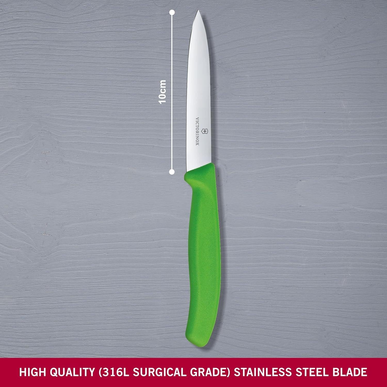 Cuchillo de Pelar Victorinox 6.7706.L114 Verde 10 cm Acero Inoxidable