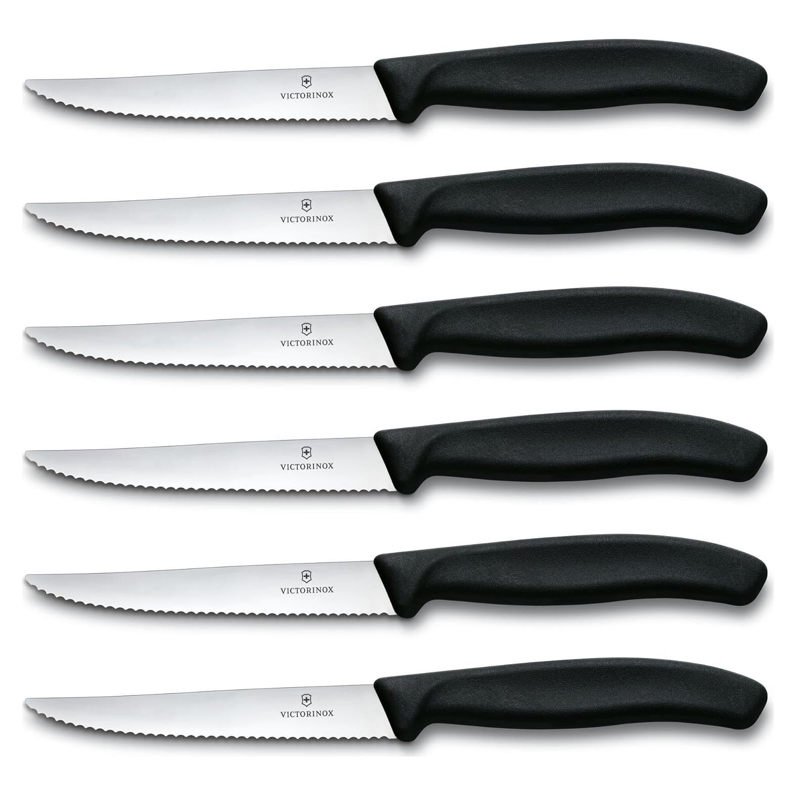 Set de 6 Cuchillos de Carne Victorinox Swiss Classic - Acero Inoxidable Ergonómico
