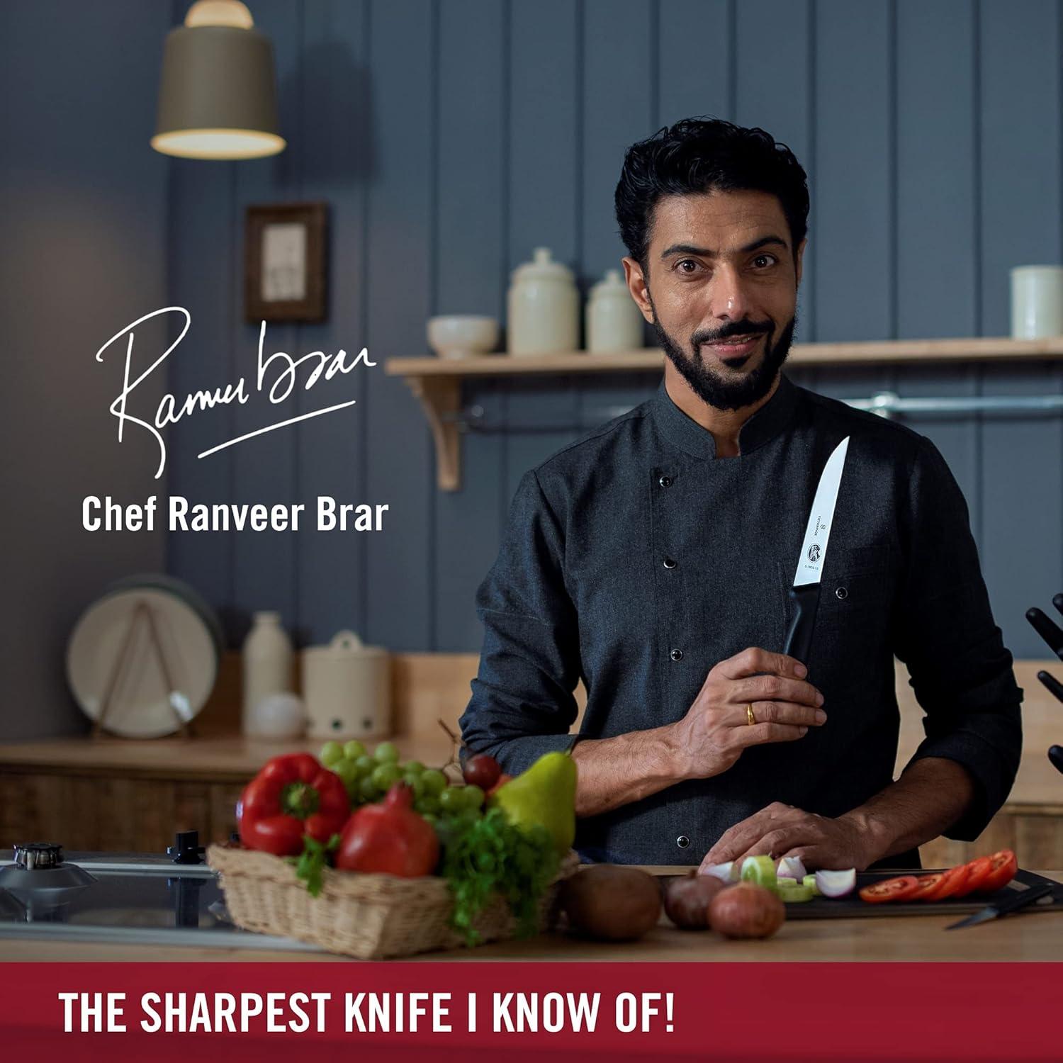 Cuchillo de Chef Victorinox 15 cm Fibrox Negro Afilado