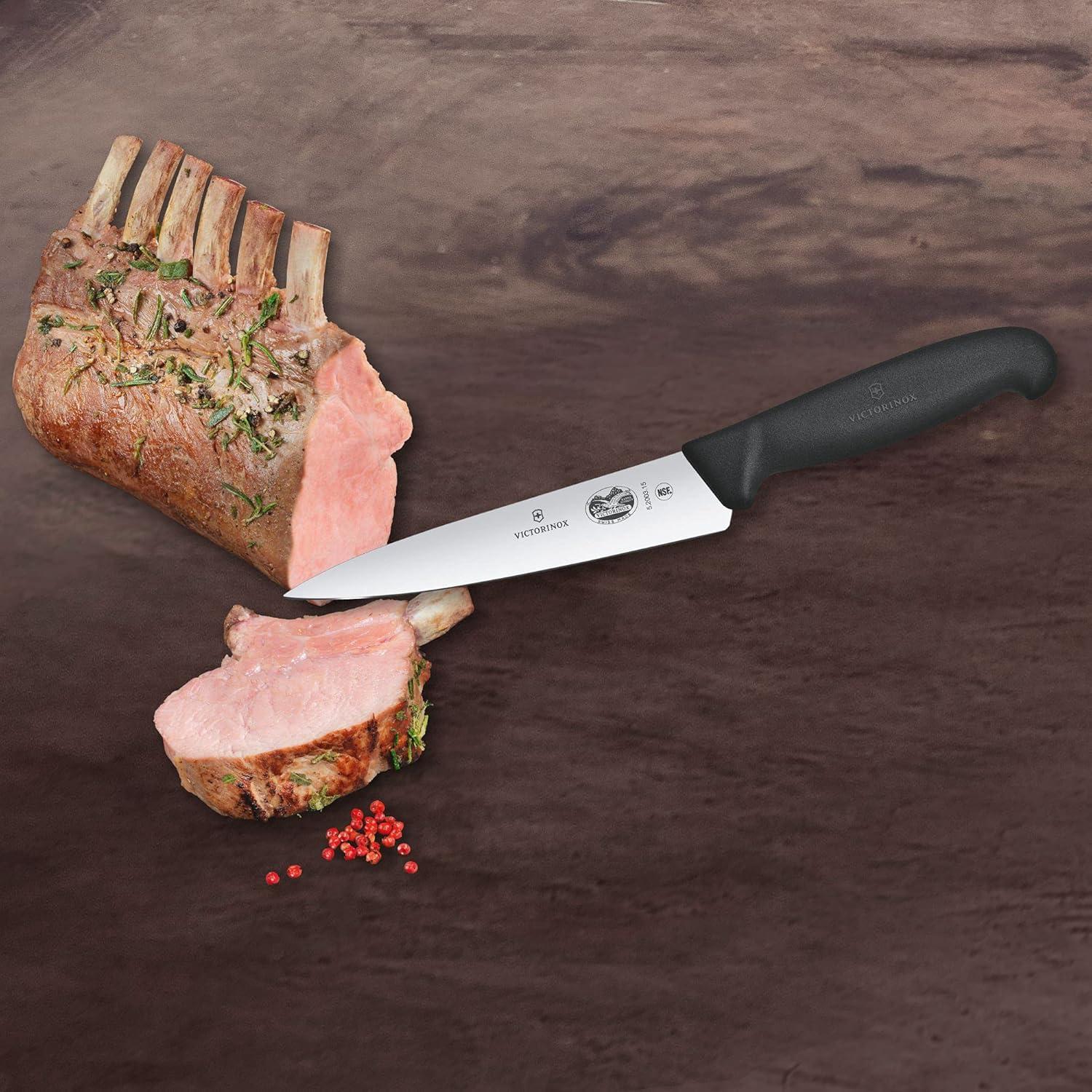 Cuchillo de Chef Victorinox 15 cm Fibrox Negro Afilado