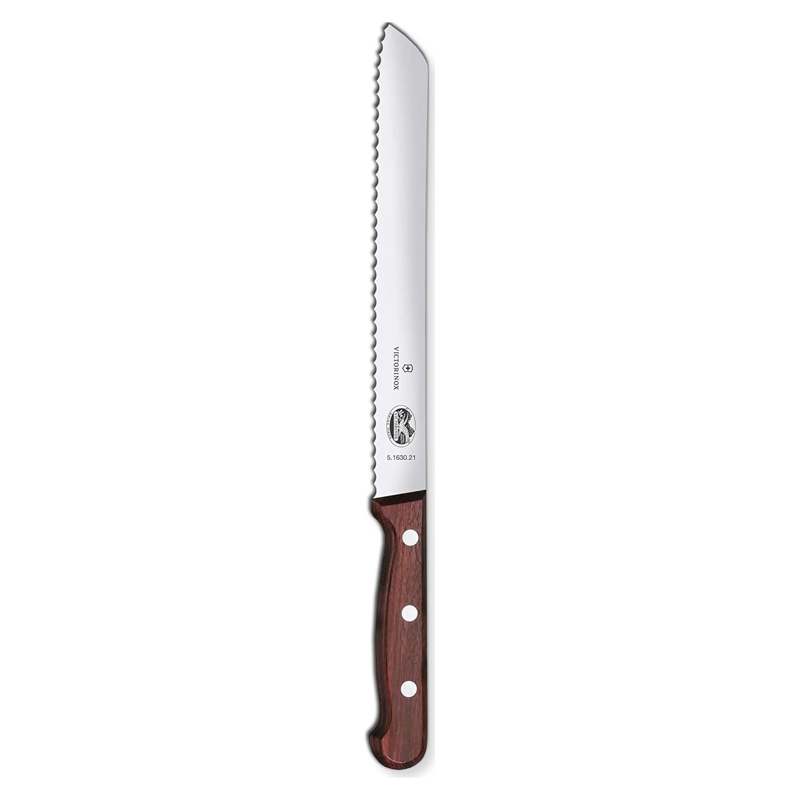 Cuchillo de Pan Victorinox 21 cm Serrado con Mango de Madera