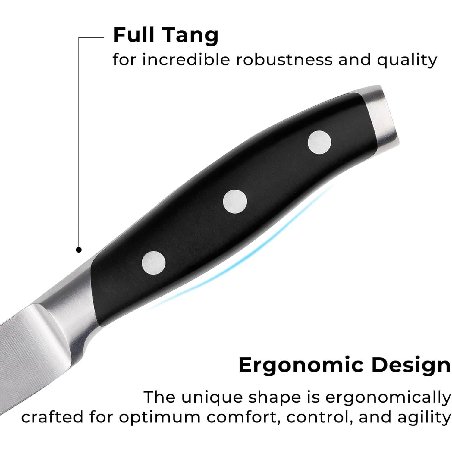 Cuchillo de Pelar Linoroso 8.9 cm Acero Inoxidable Ergonómico