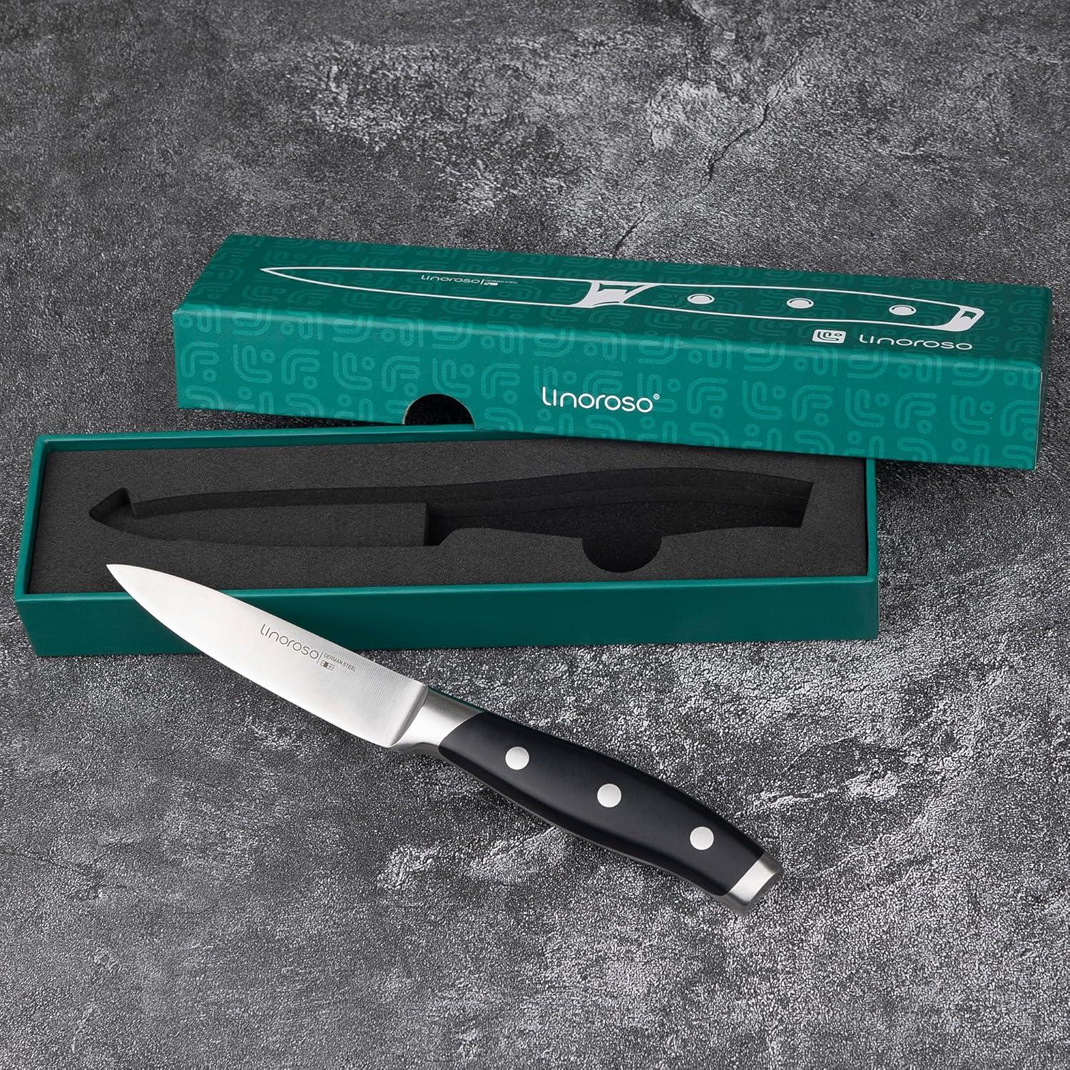 Cuchillo de Pelar Linoroso 8.9 cm Acero Inoxidable Ergonómico