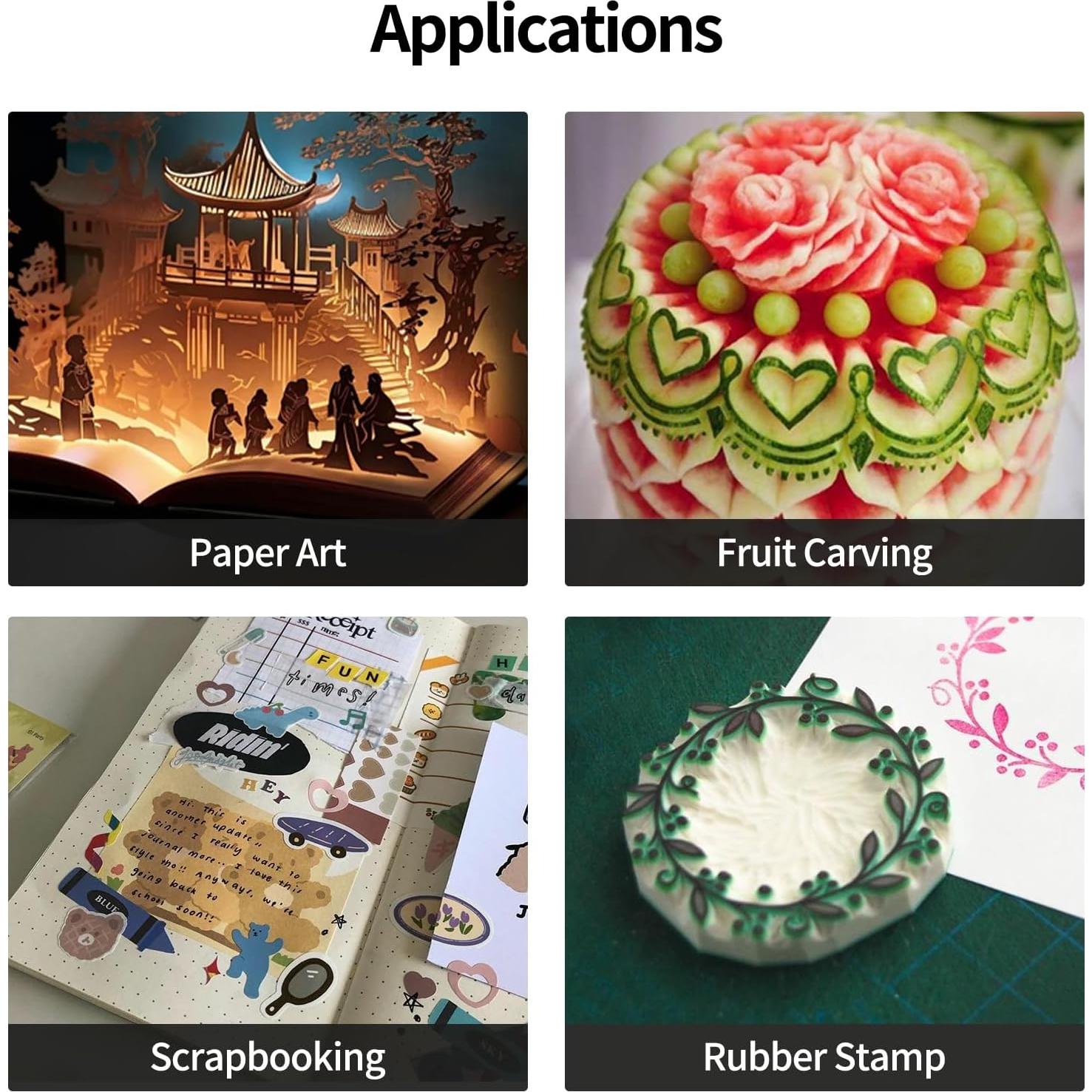 Cuchillo Exacto JIAN con 10 Cuchillas de Precisión Azul