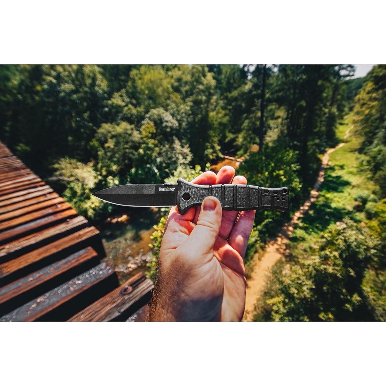 Cuchillo de Bolsillo Kershaw XCOM 9.1 cm Acero Inoxidable Negro