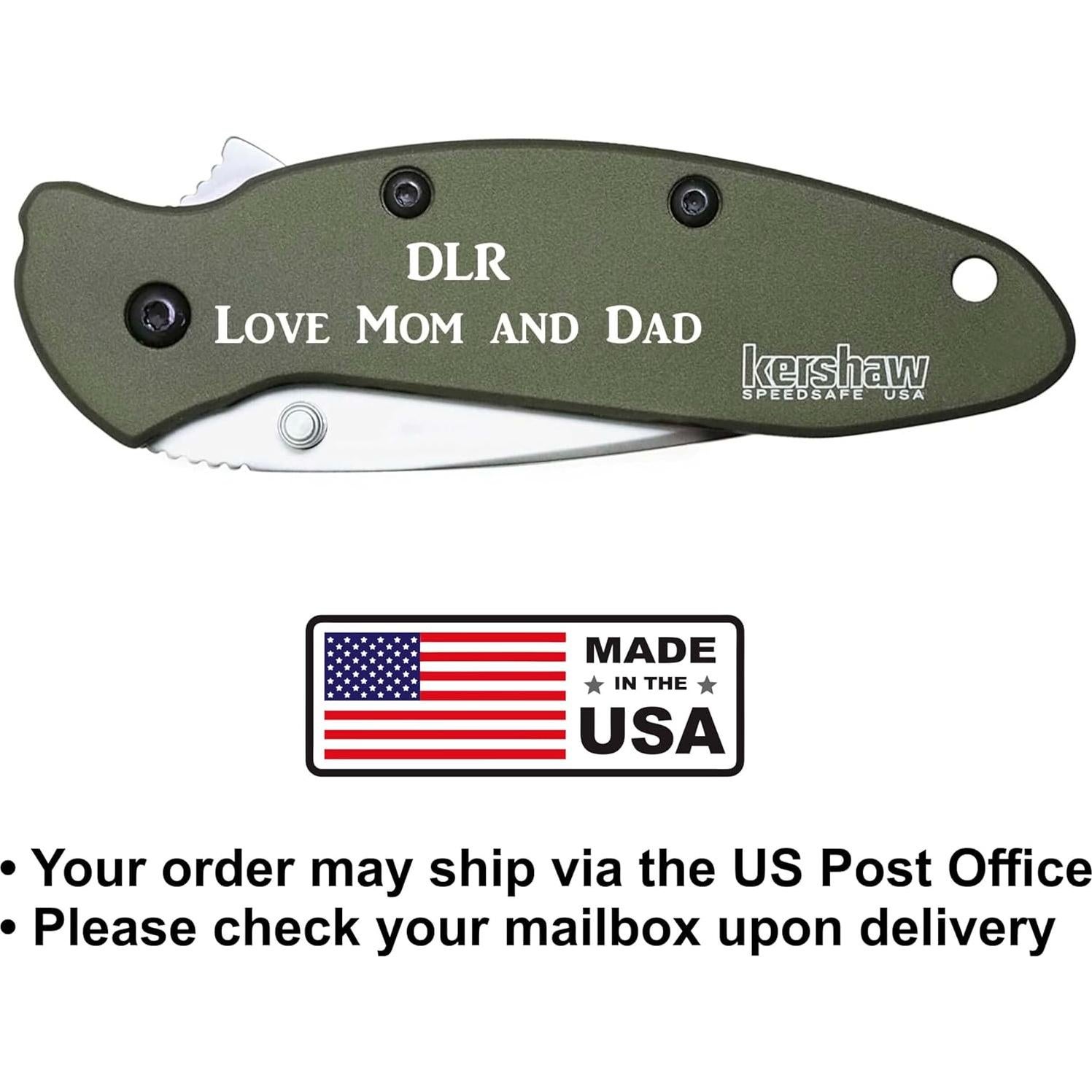 Cuchillo de bolsillo Kershaw KS1620OL personalizado 5.72 cm