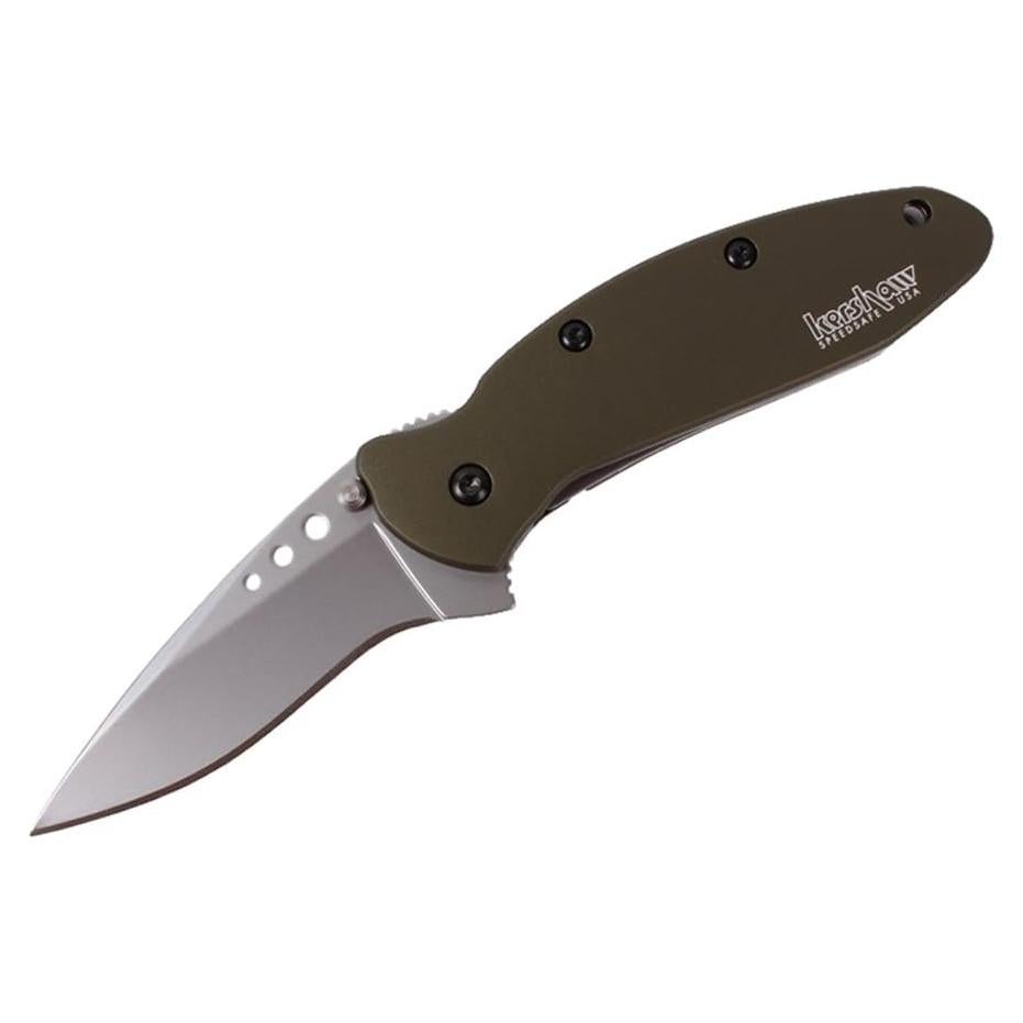 Cuchillo de Bolsillo Kershaw Scallion Verde Oliva 1620OL 6.1 cm