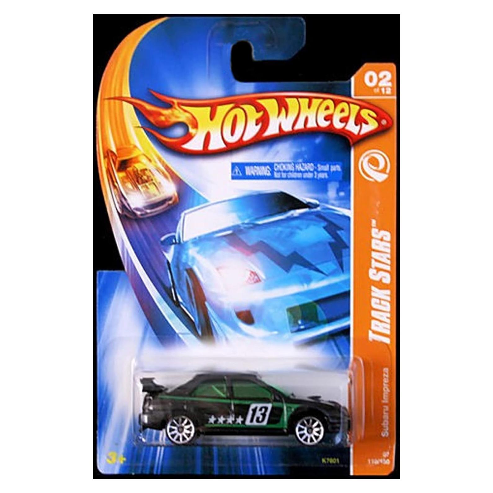 Hot Wheels Subaru Impreza 1:64 Negro y Verde Mattel