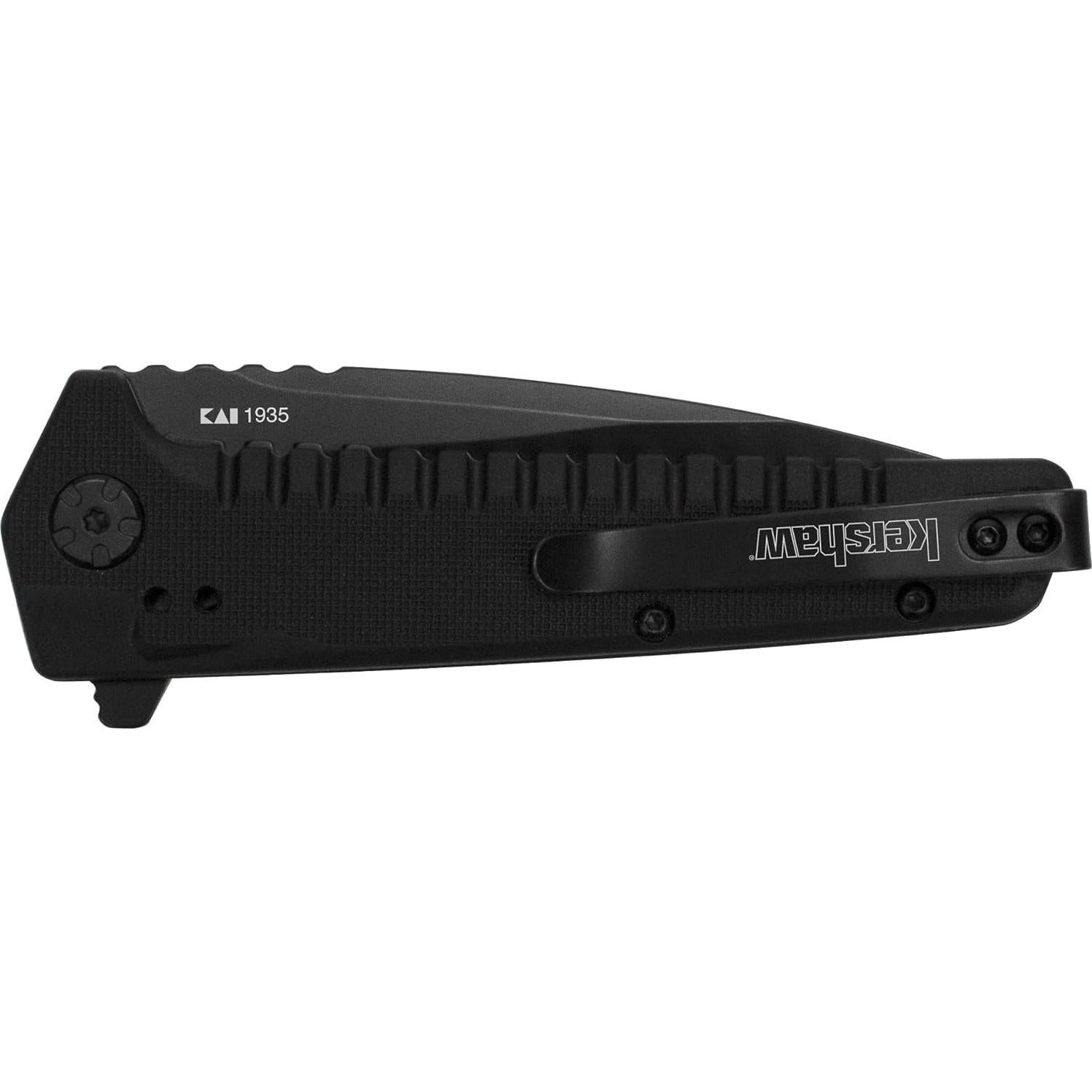 Cuchillo de bolsillo Kershaw Fatback 8Cr13MoV 3.5" negro EDC