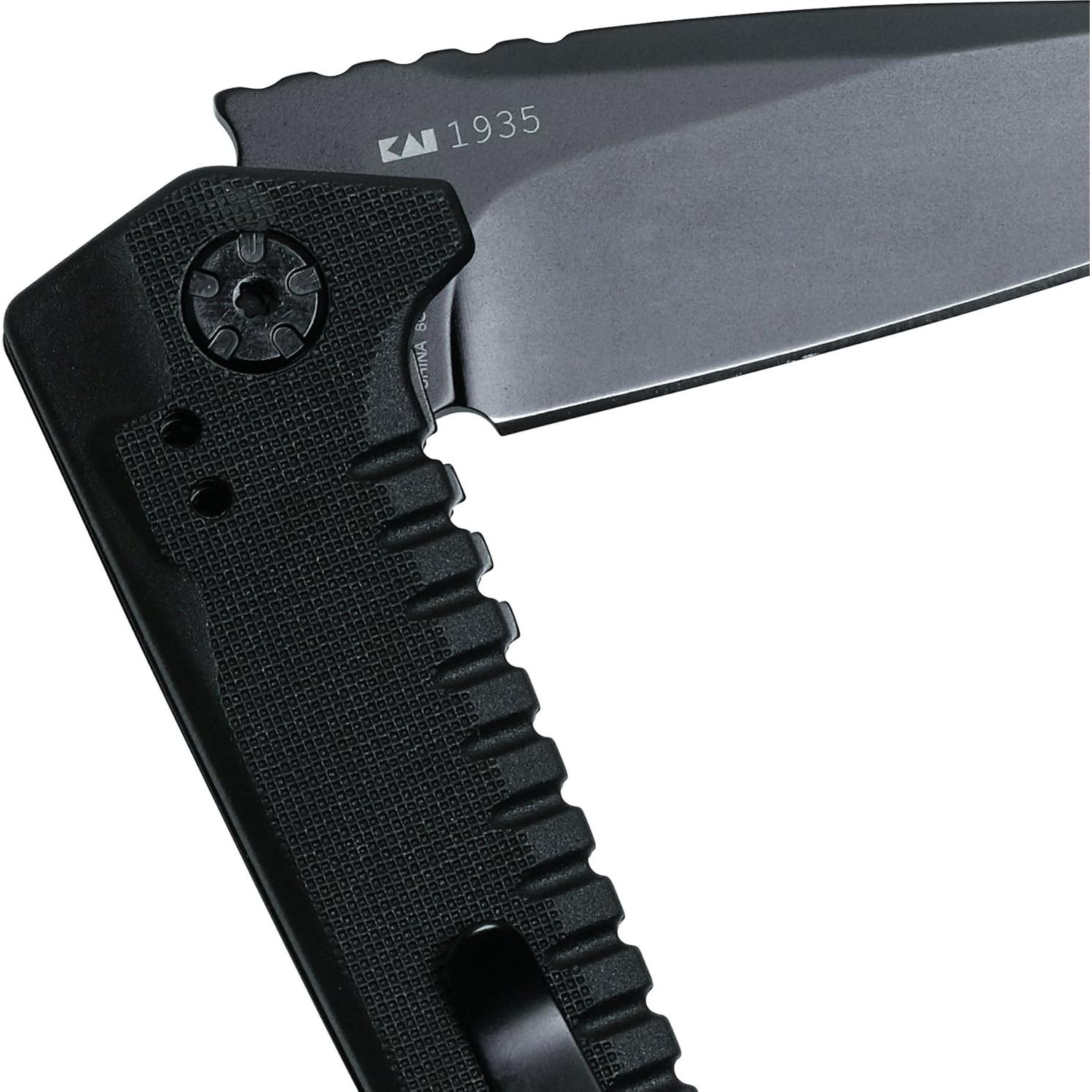 Cuchillo de bolsillo Kershaw Fatback 8Cr13MoV 3.5" negro EDC