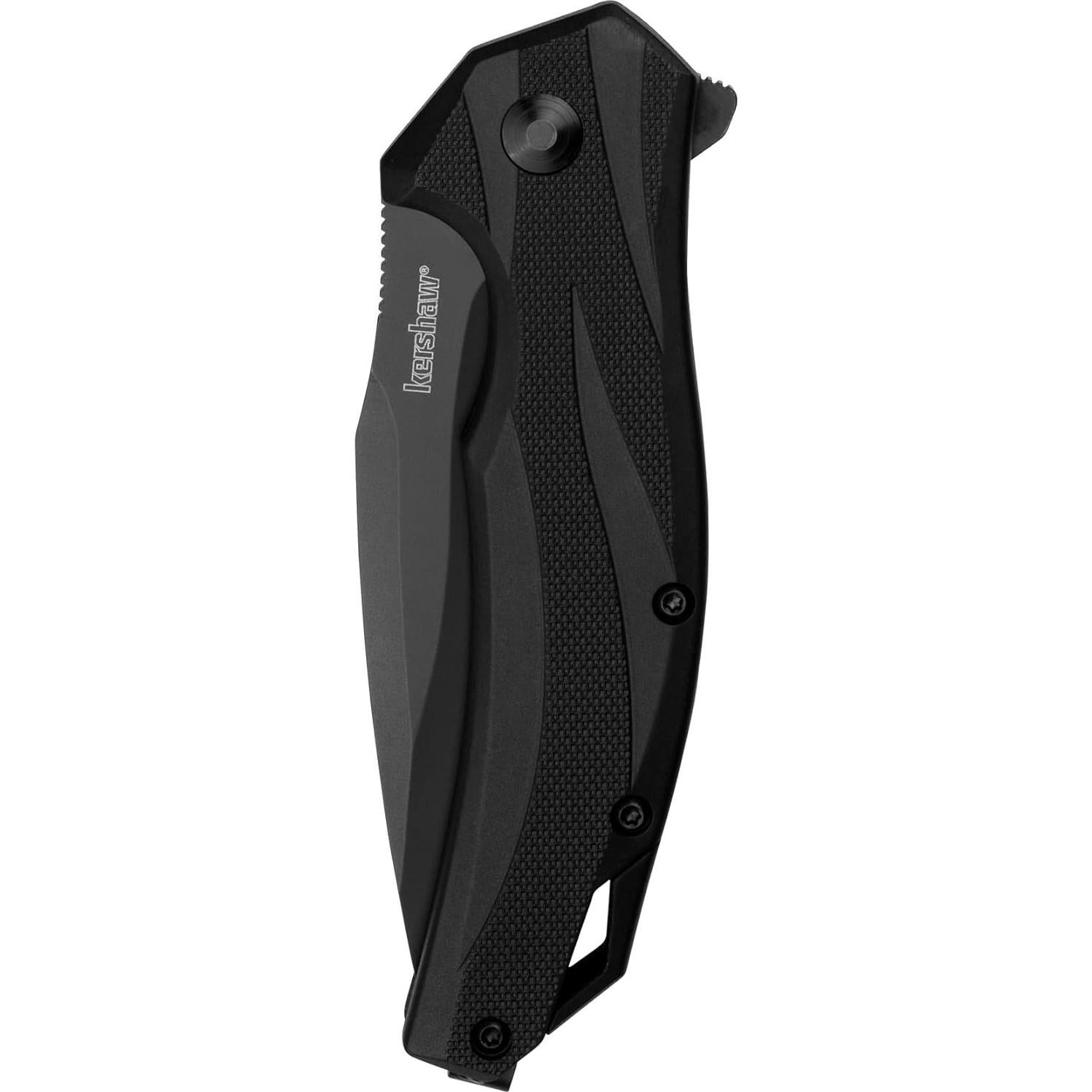 Cuchillo de bolsillo Kershaw Lateral negro 10.9 cm hoja serrada