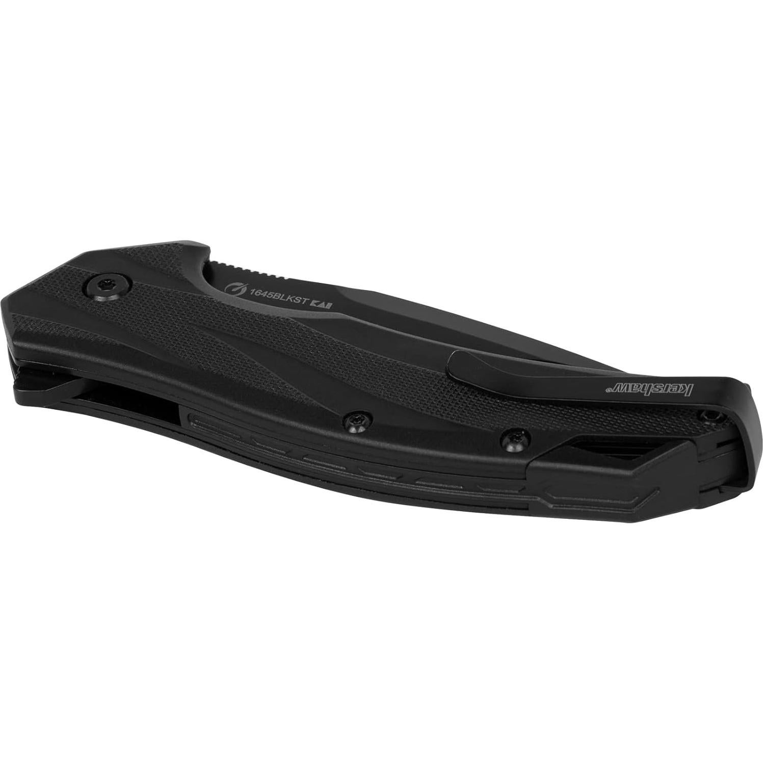 Cuchillo de bolsillo Kershaw Lateral negro 10.9 cm hoja serrada