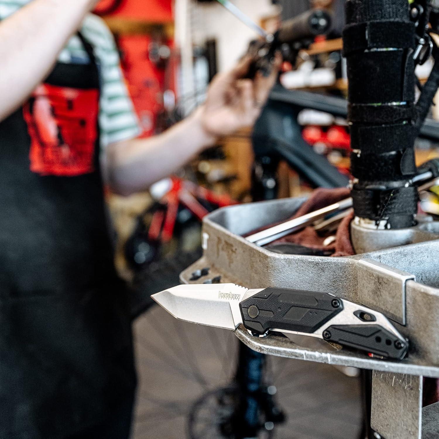 Cuchillo de bolsillo Kershaw Jetpack, 7 cm hoja, negro